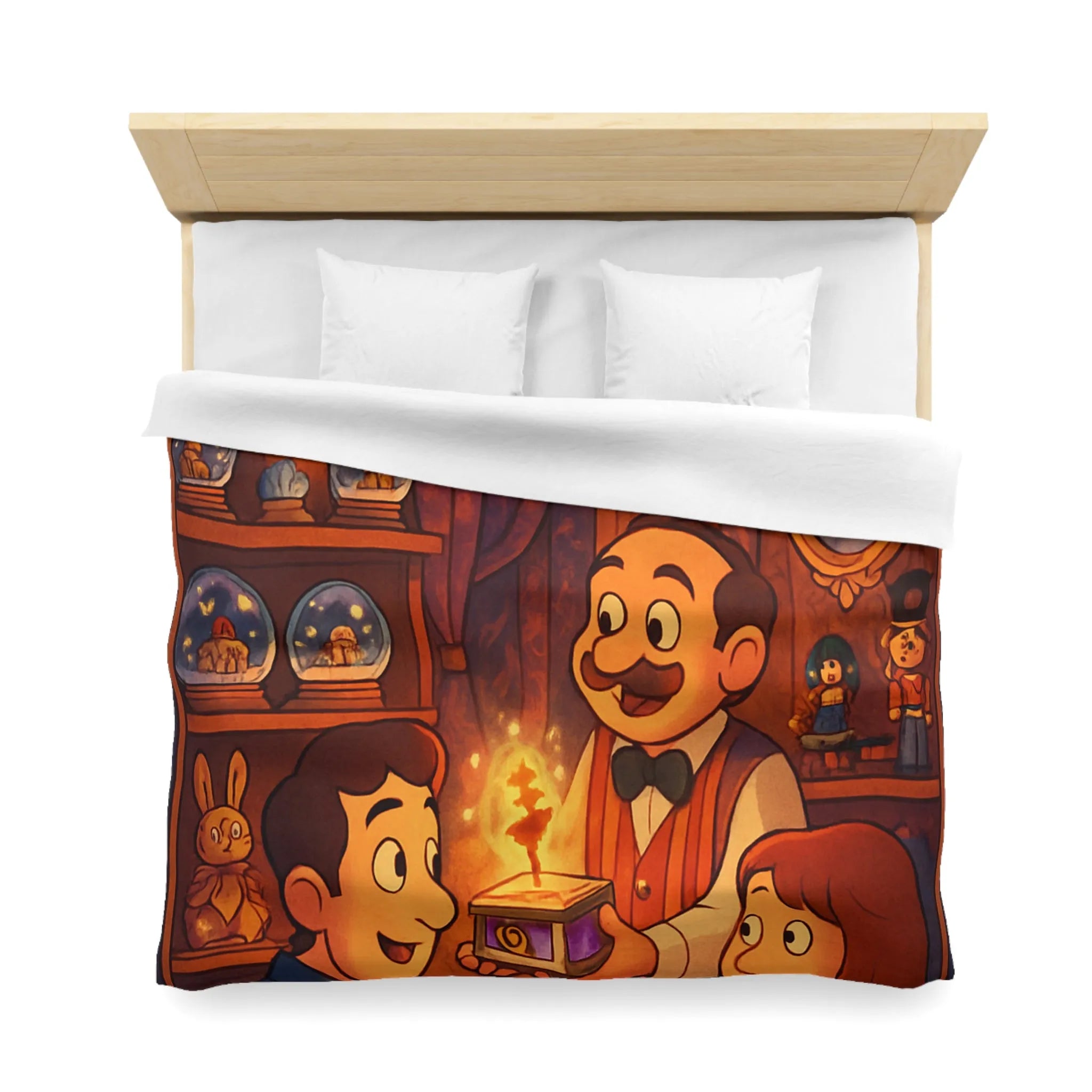 Housse de Couette Microfibre Art Graphique Contemporain Style Décoratif Chambre Tendance