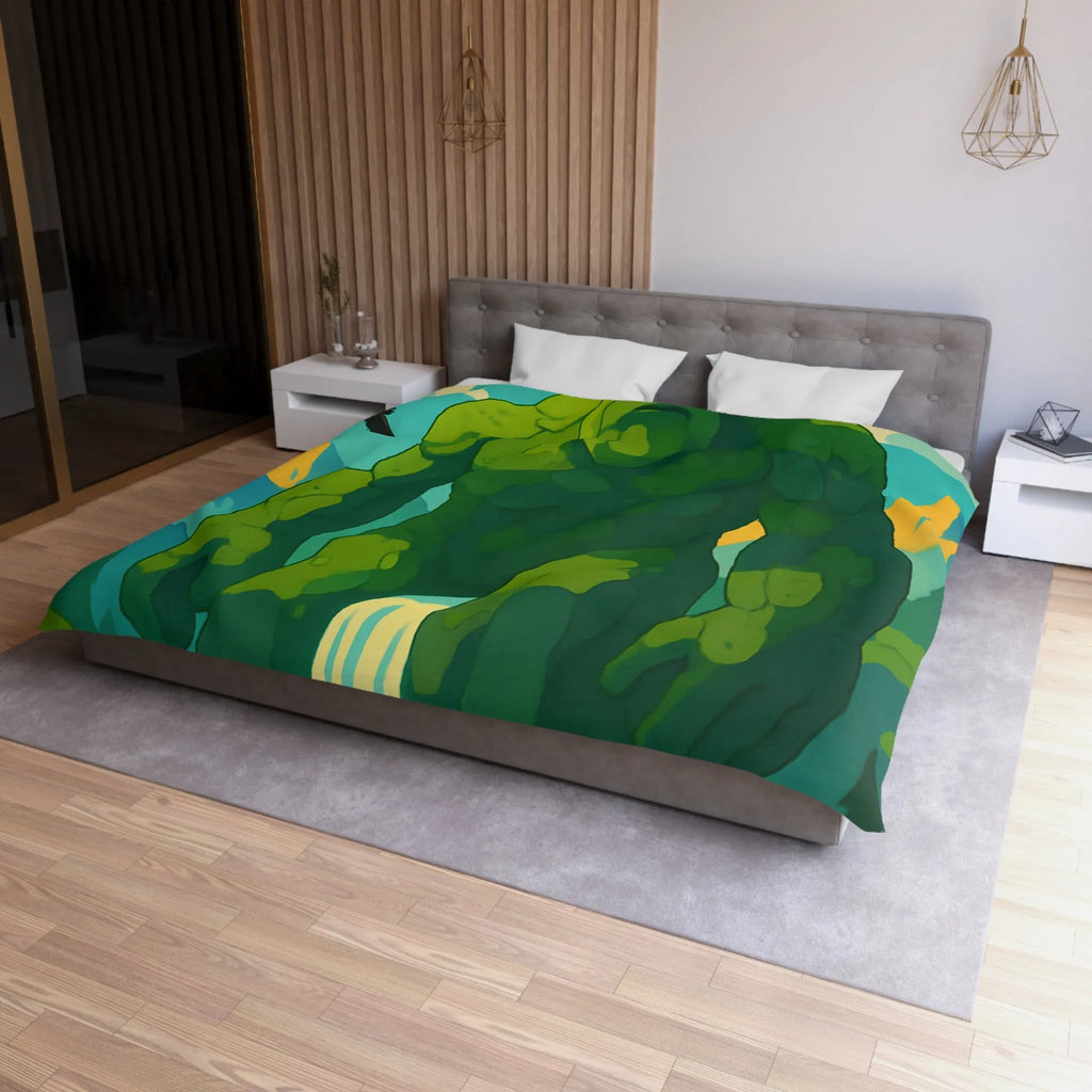 Housse de couette géant naturel envoûtant, idéale pour une chambre à thème nature