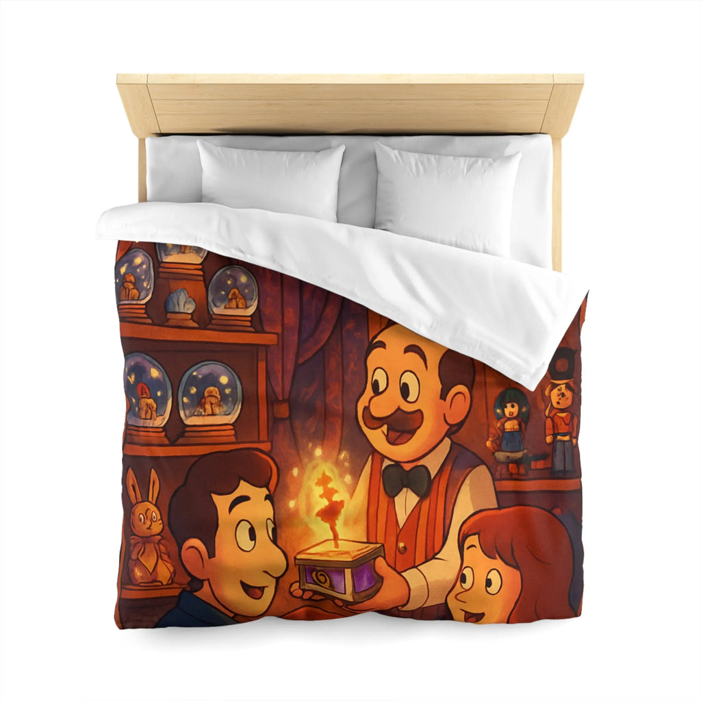 Housse de Couette Microfibre Art Graphique Contemporain Style Décoratif Chambre Tendance