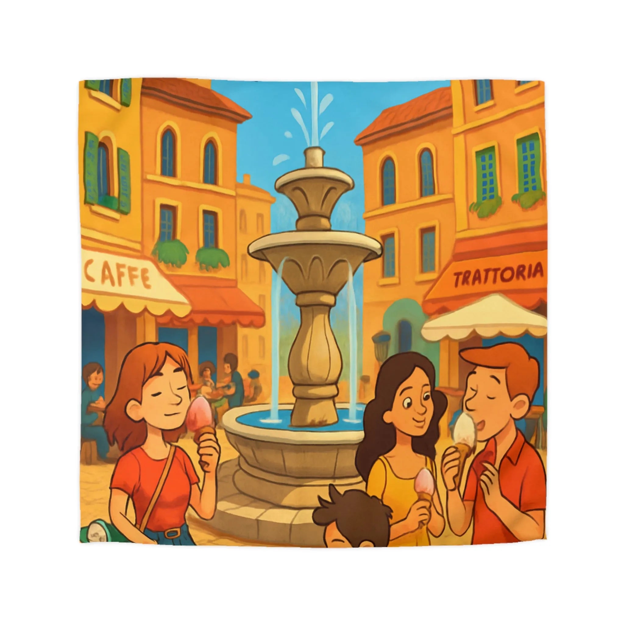 Housse de Couette Microfibre Création Artistique Moderne Design Exclusif Décoration Chambre