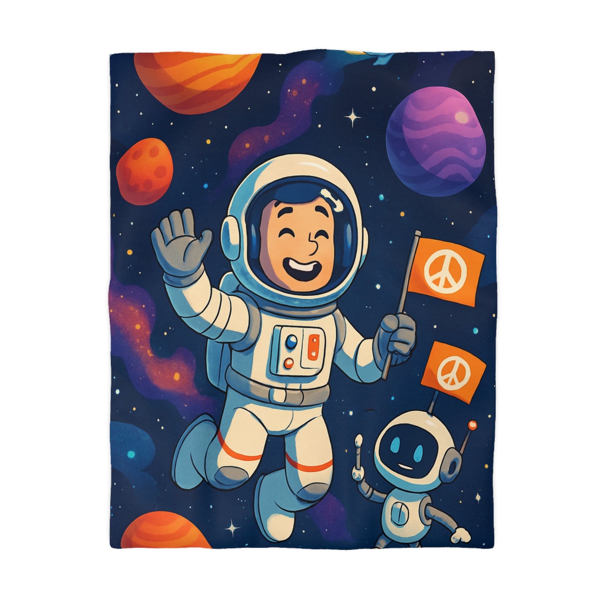 Housse de Couette Microfibre Motif Créatif Original Style Contemporain Chambre Élégante