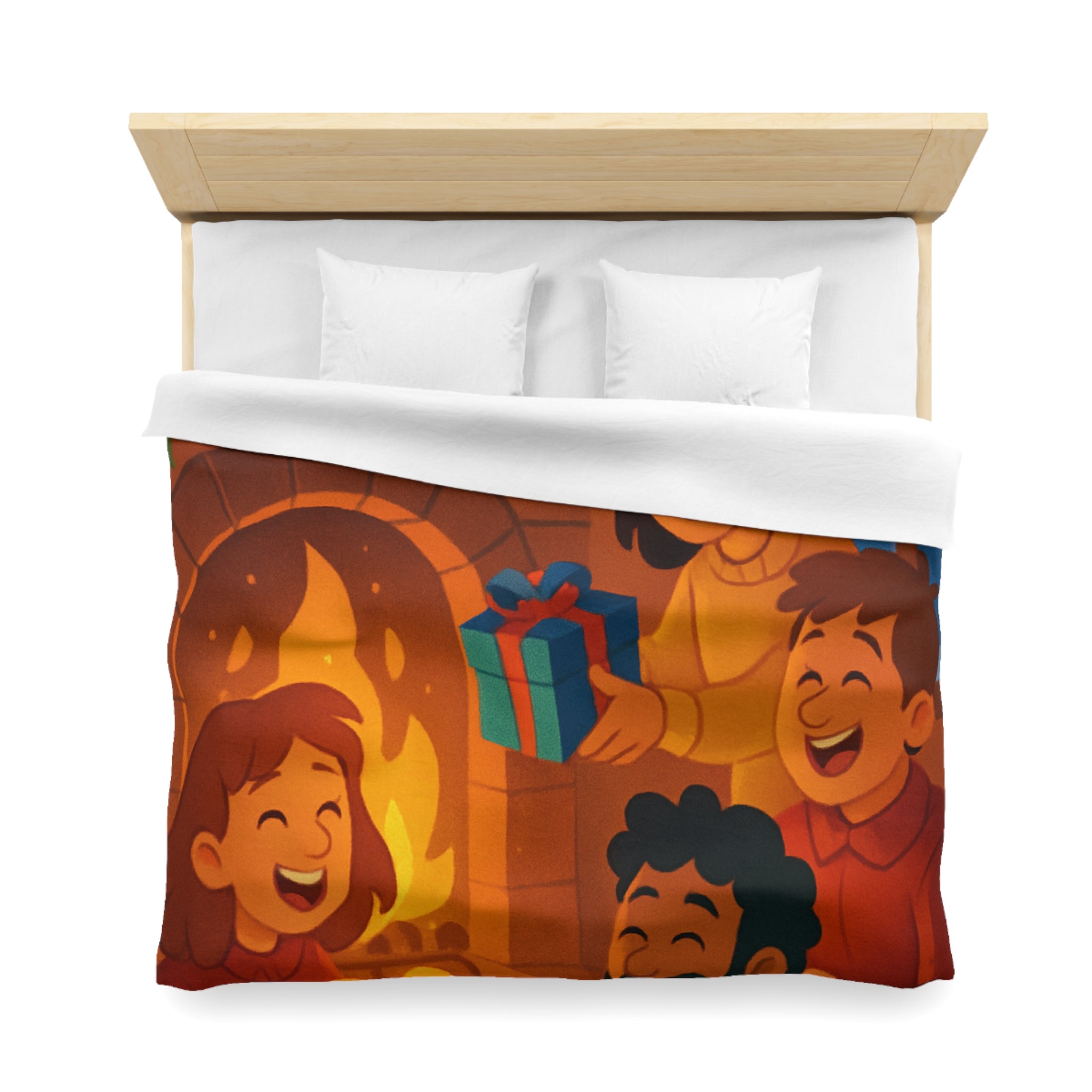 Housse de Couette Microfibre Motif Créatif Original Style Contemporain Chambre Élégante