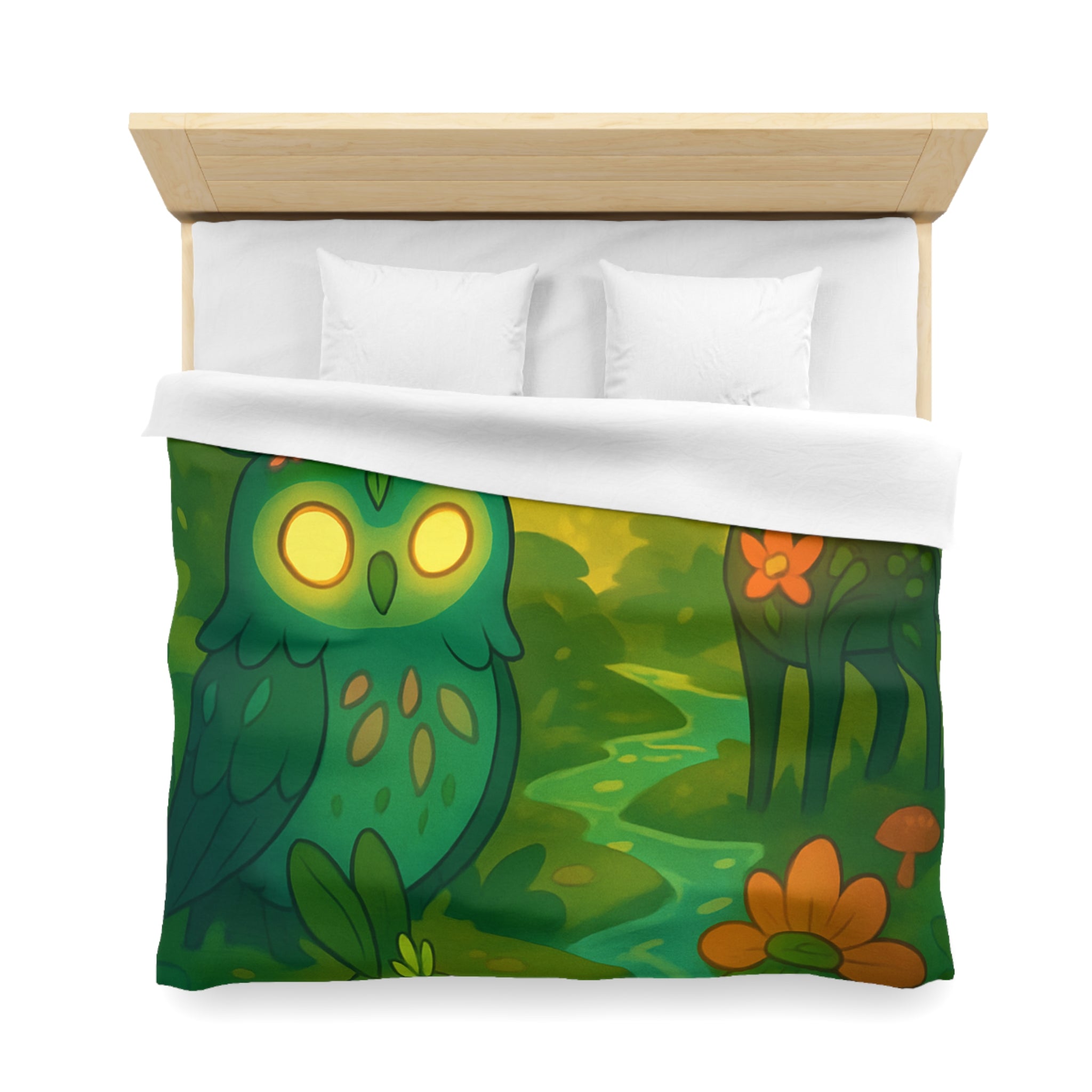 Housse de Couette Microfibre Illustration Unique Design Moderne Décoration Intérieure Raffinée