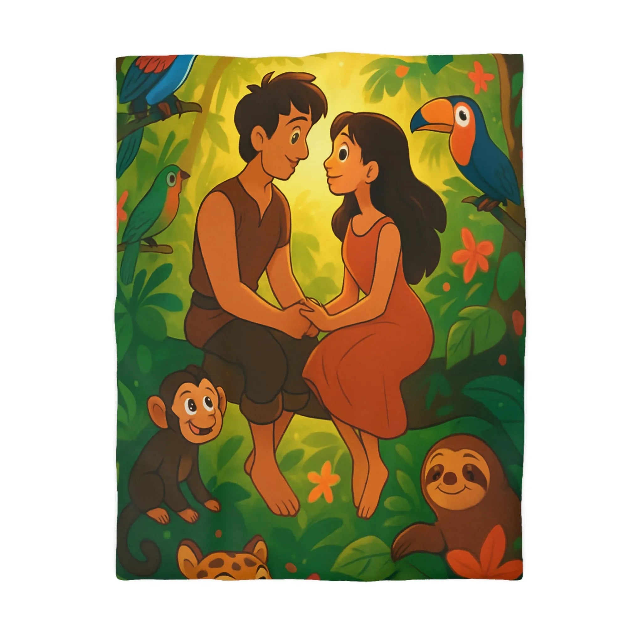 Housse de Couette Microfibre Art Graphique Contemporain Style Décoratif Chambre Tendance