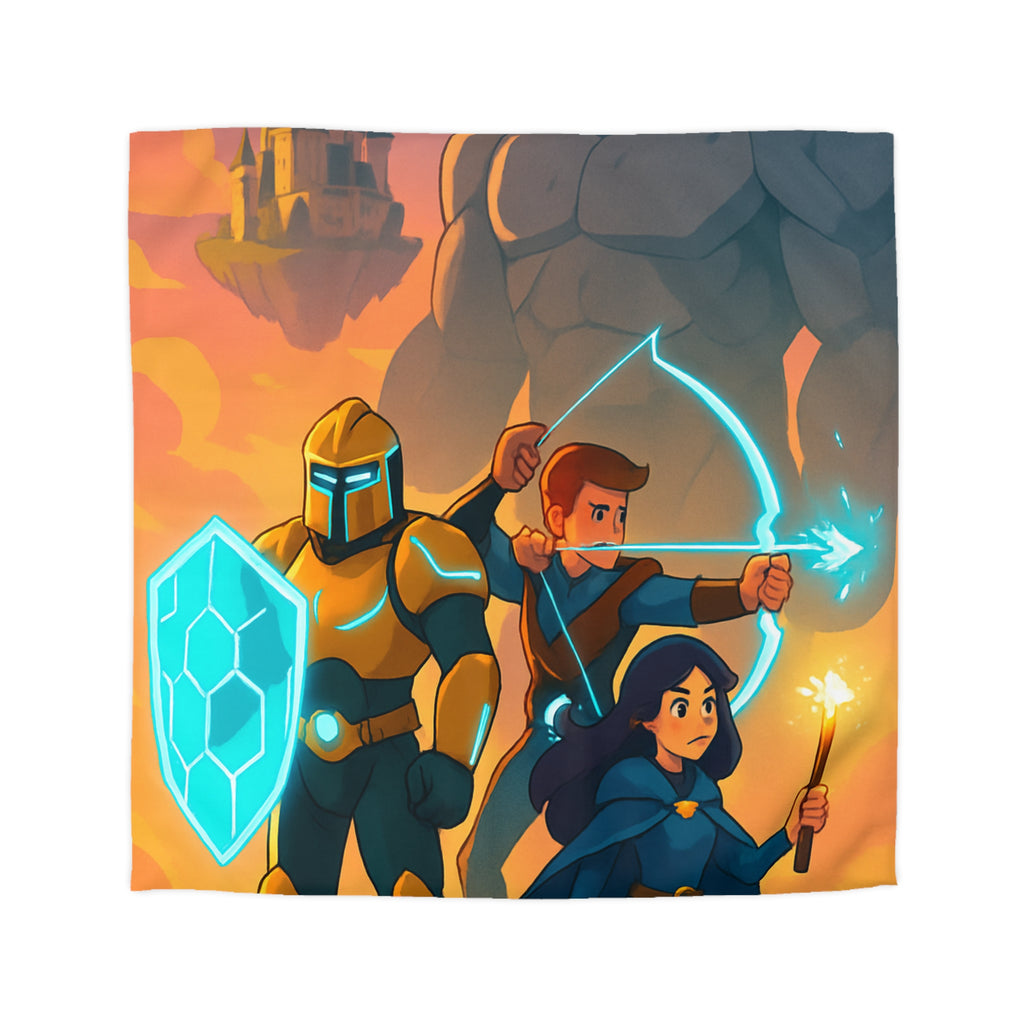 Housse de Couette Microfibre Illustration Unique Design Moderne Décoration Intérieure Raffinée