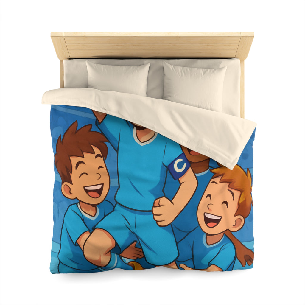 Housse de Couette Microfibre Motif Créatif Original Style Contemporain Chambre Élégante