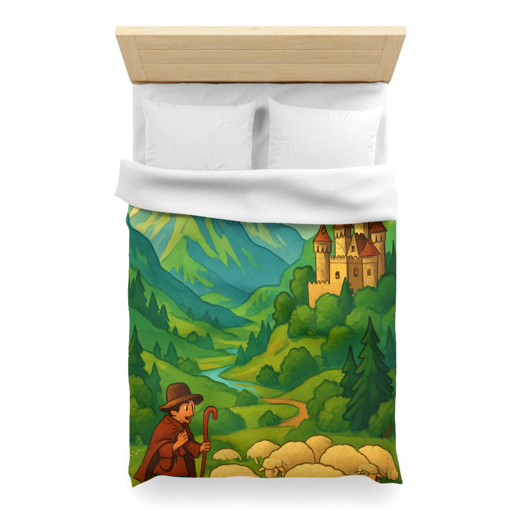 Housse de Couette Microfibre Design Artistique Moderne Décoration Chambre Confort Premium