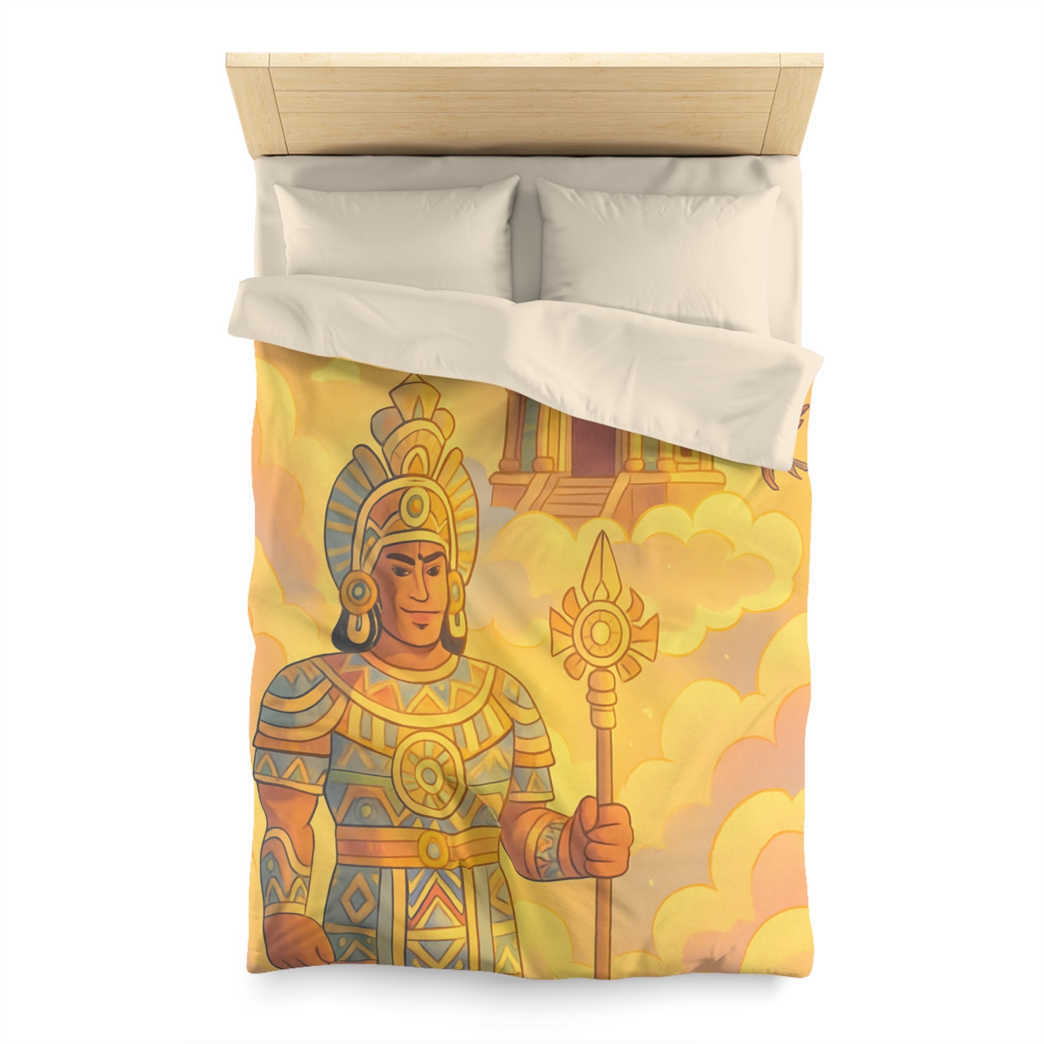 Housse de Couette Microfibre Motif Créatif Original Style Contemporain Chambre Élégante