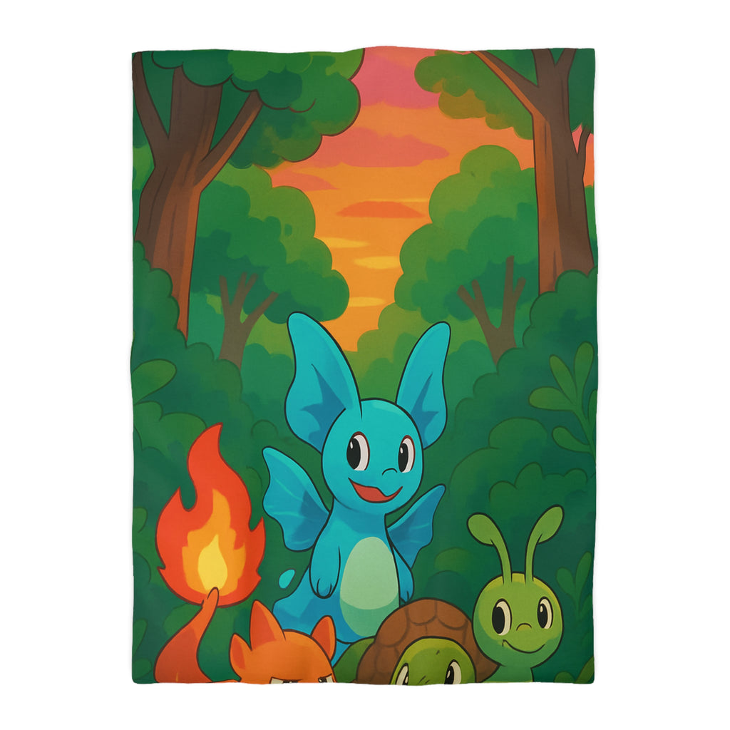 Housse de Couette Microfibre Illustration Unique Design Moderne Décoration Intérieure Raffinée