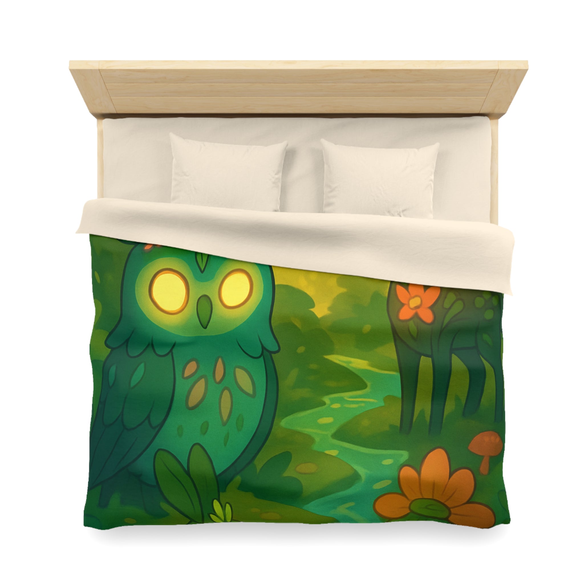 Housse de Couette Microfibre Illustration Unique Design Moderne Décoration Intérieure Raffinée