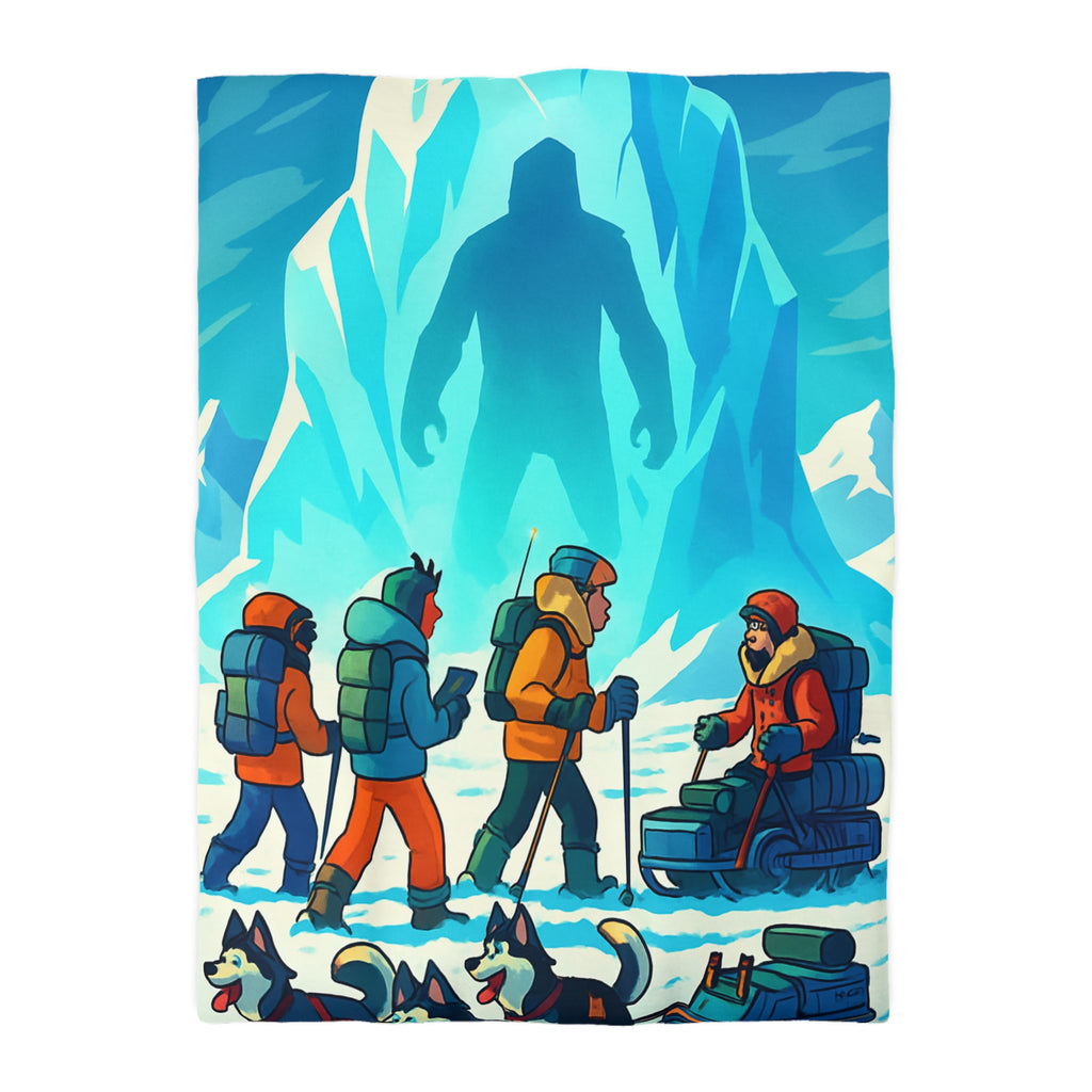 Housse de Couette Microfibre Illustration Unique Design Moderne Décoration Intérieure Raffinée