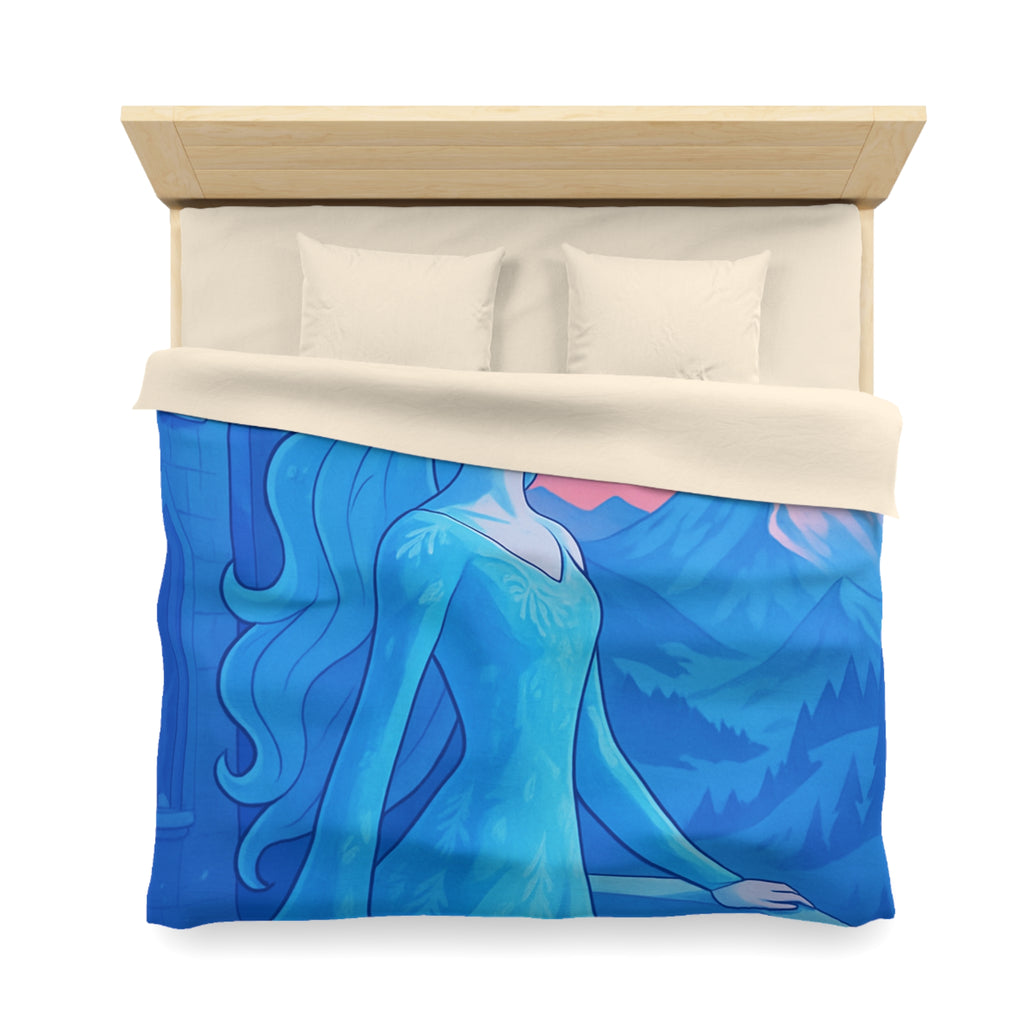 Housse de Couette Microfibre Design Artistique Moderne Décoration Chambre Confort Premium