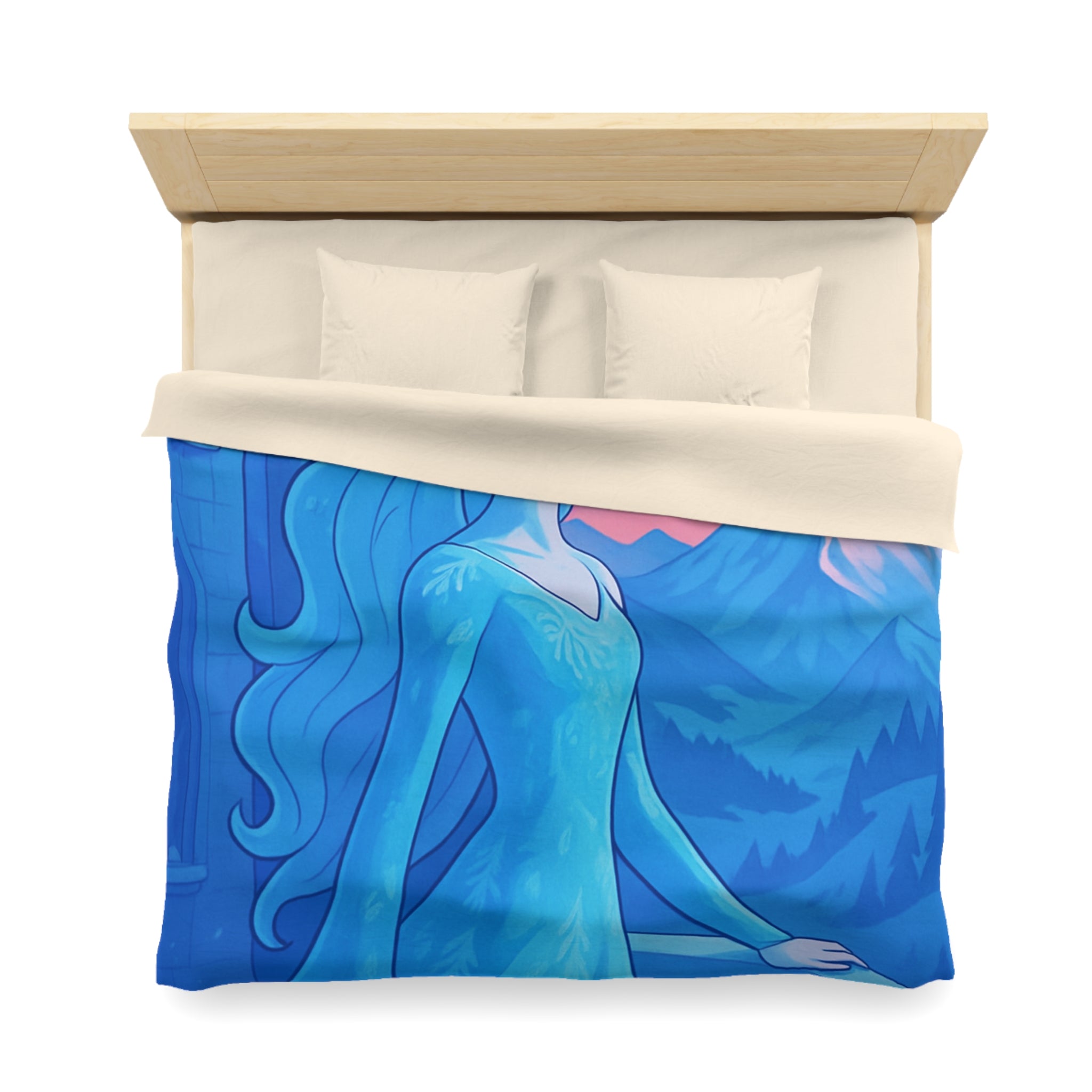 Housse de Couette Microfibre Design Artistique Moderne Décoration Chambre Confort Premium