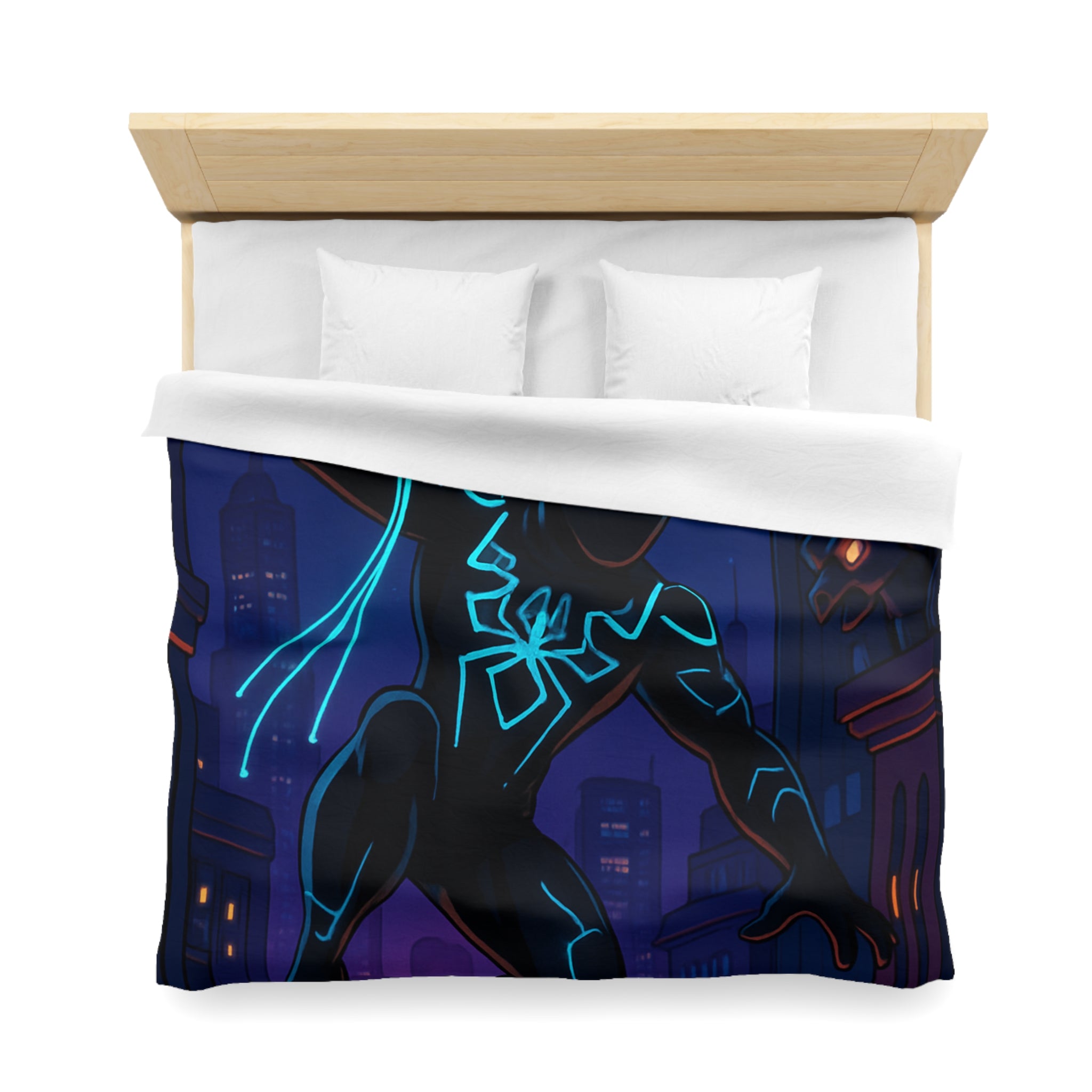 Housse de Couette Microfibre Illustration Unique Design Moderne Décoration Intérieure Raffinée