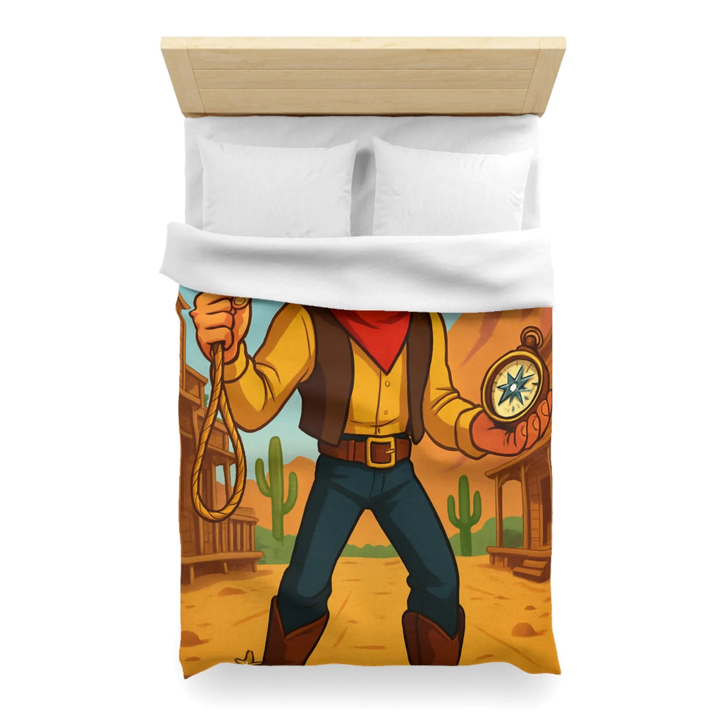 Cowboy Cartoonesque dans le Désert, Lasso et Boussole, Aventure Far West Humoristique