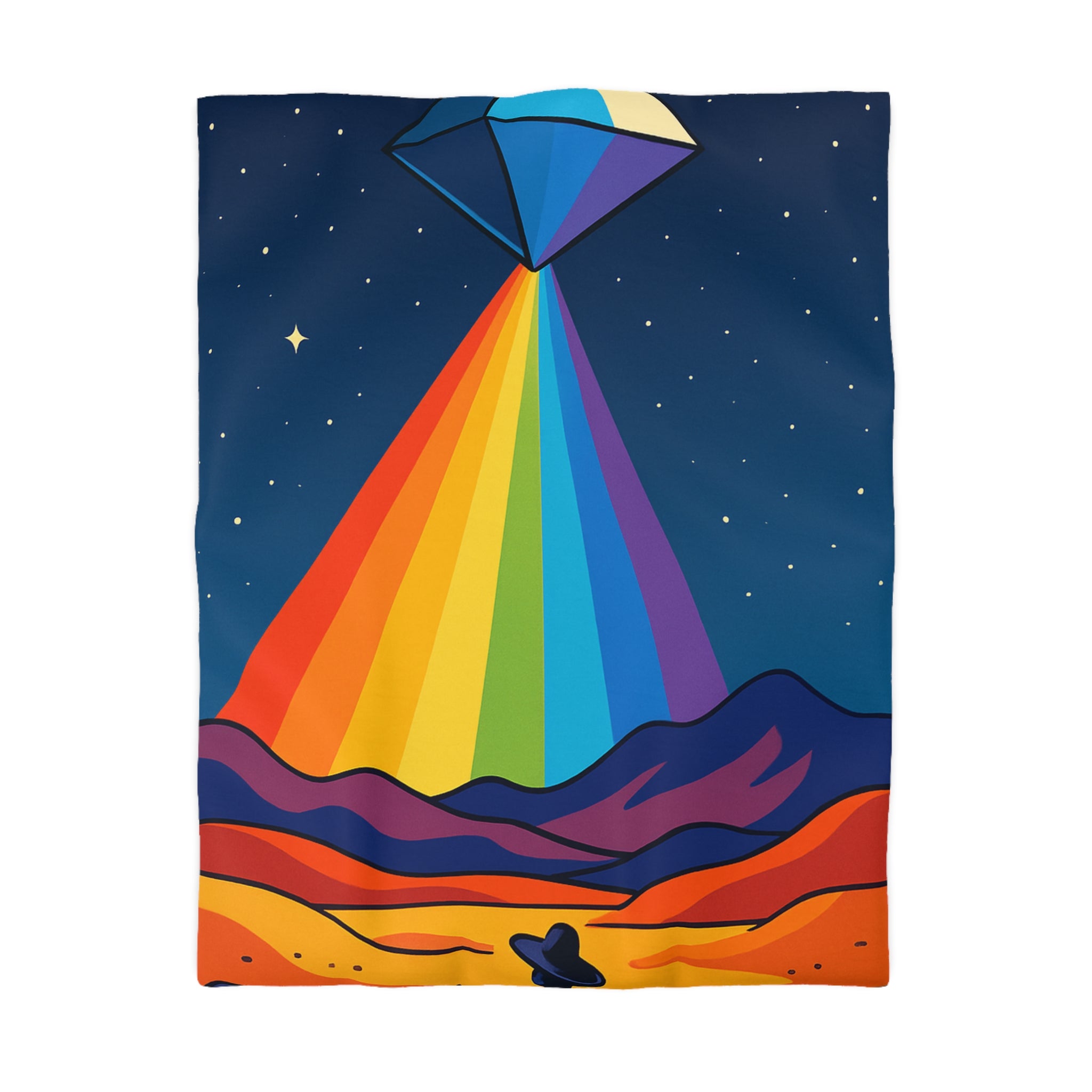 Housse de Couette Microfibre Motif Créatif Original Style Contemporain Chambre Élégante