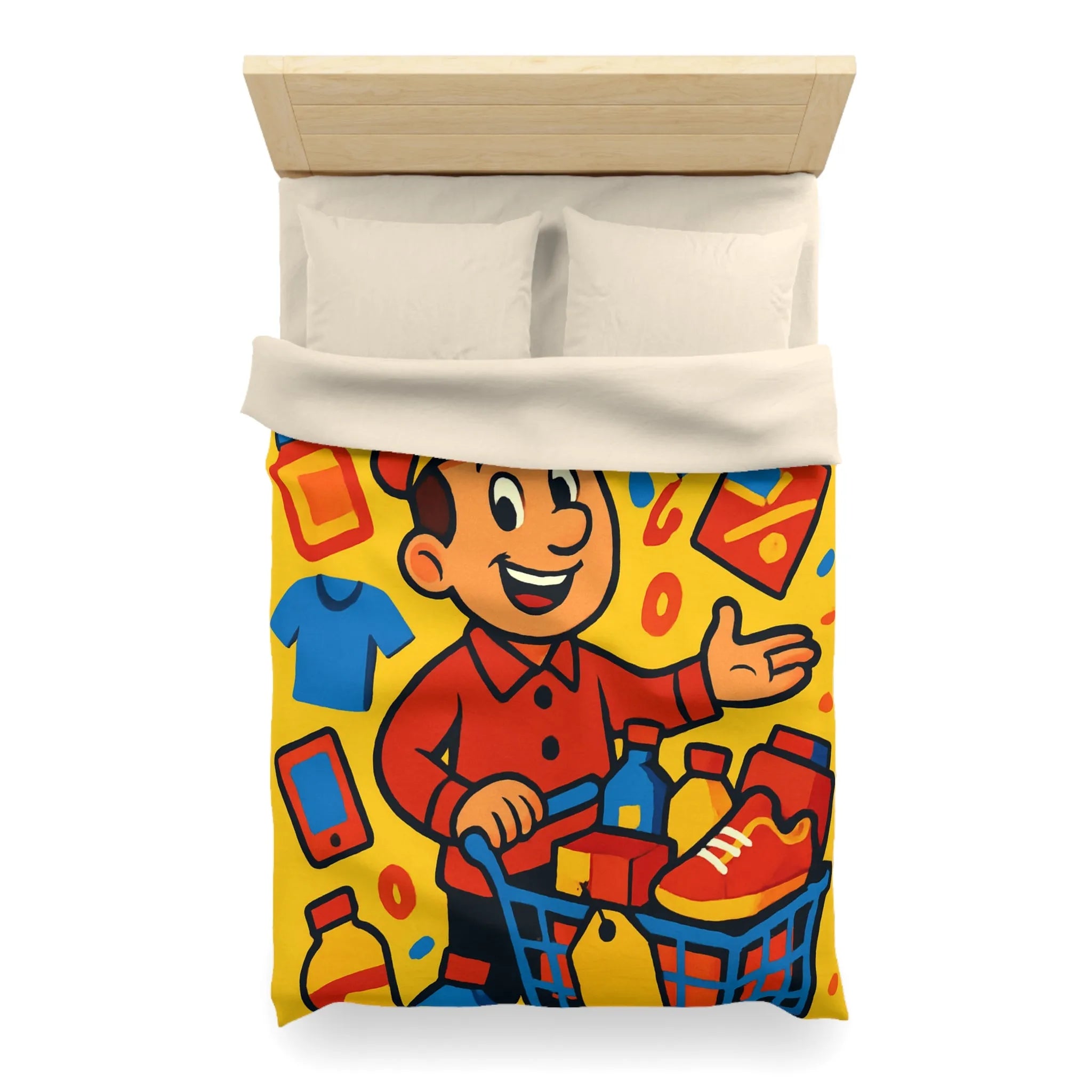 Housse de Couette Microfibre Création Artistique Moderne Design Exclusif Décoration Chambre