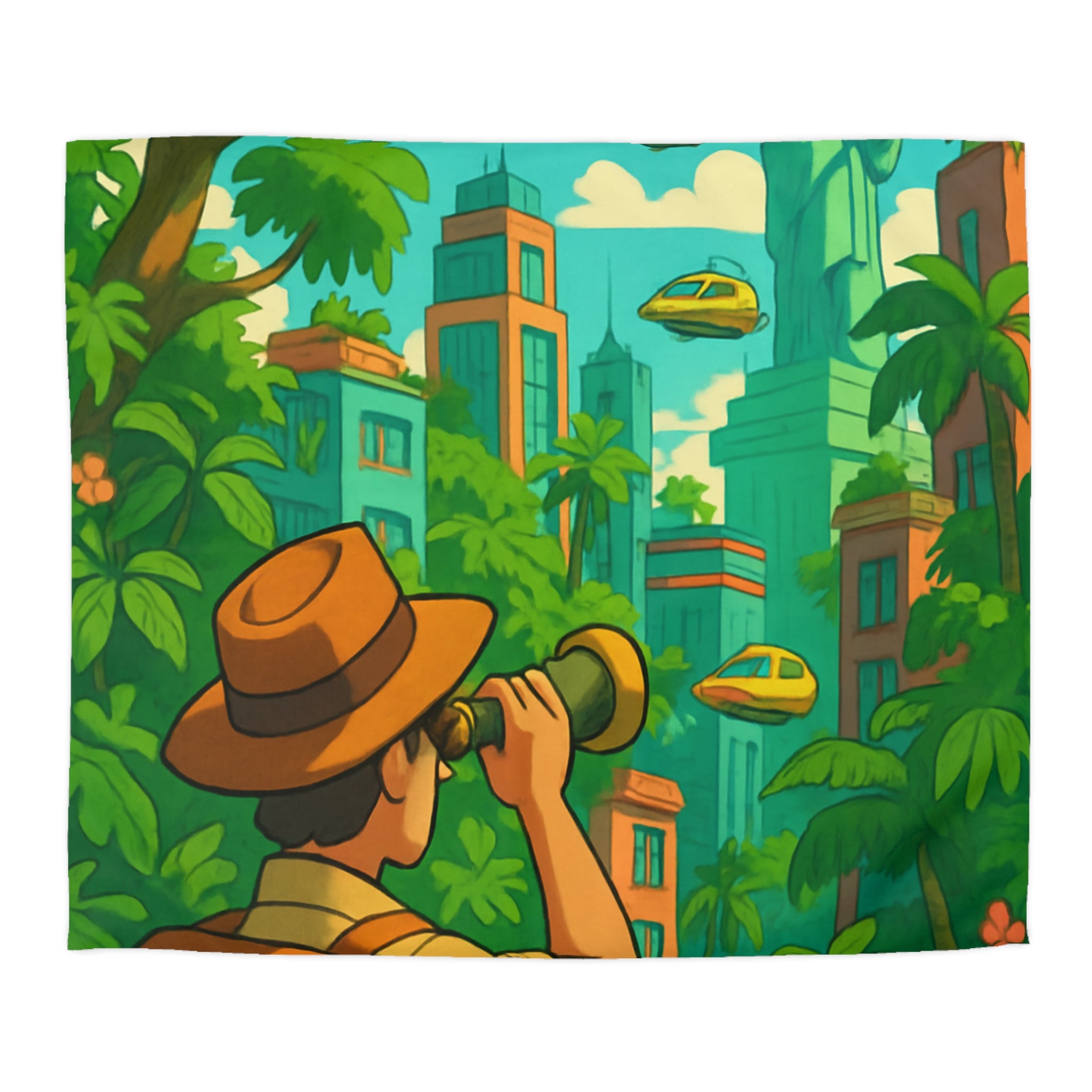 Housse de Couette Microfibre Motif Créatif Original Style Contemporain Chambre Élégante