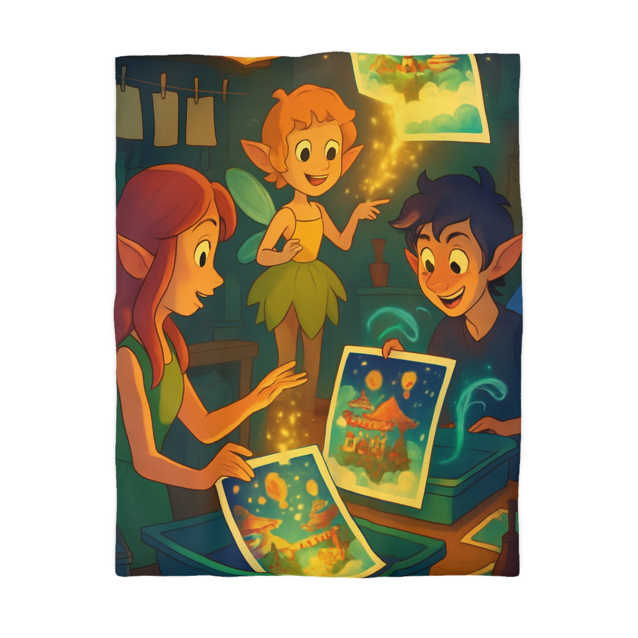 Housse de Couette Microfibre Design Artistique Moderne Décoration Chambre Confort Premium