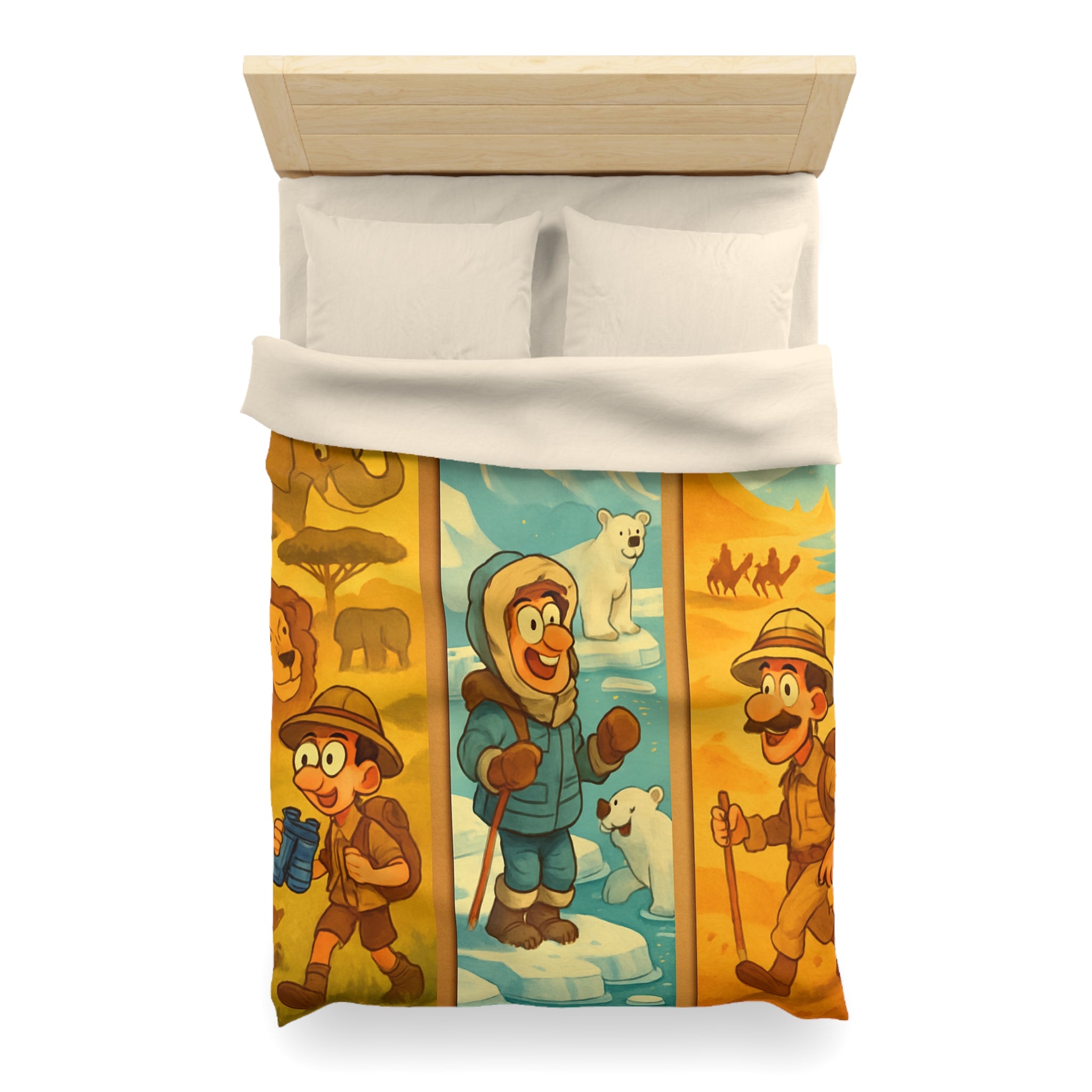 Housse de Couette Microfibre Création Artistique Moderne Design Exclusif Décoration Chambre