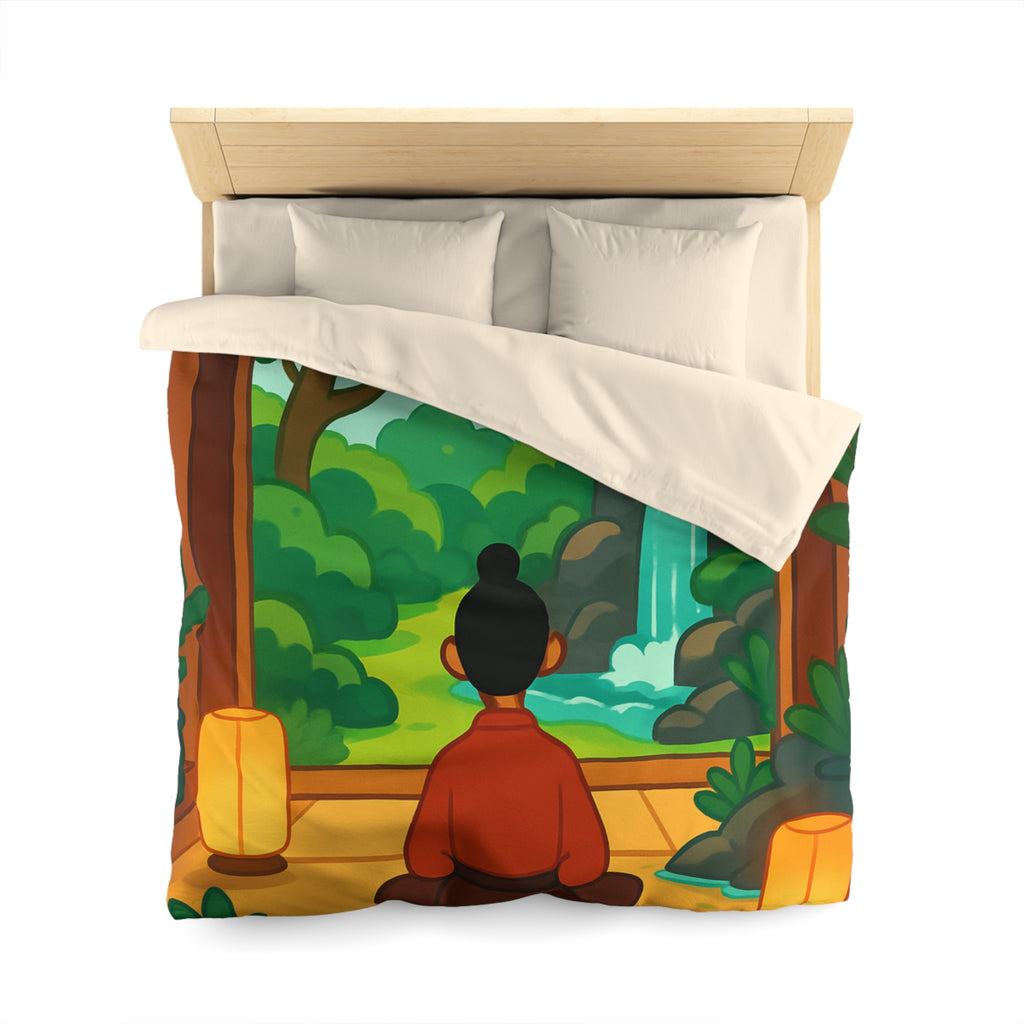 Housse de Couette Microfibre Illustration Unique Design Moderne Décoration Intérieure Raffinée