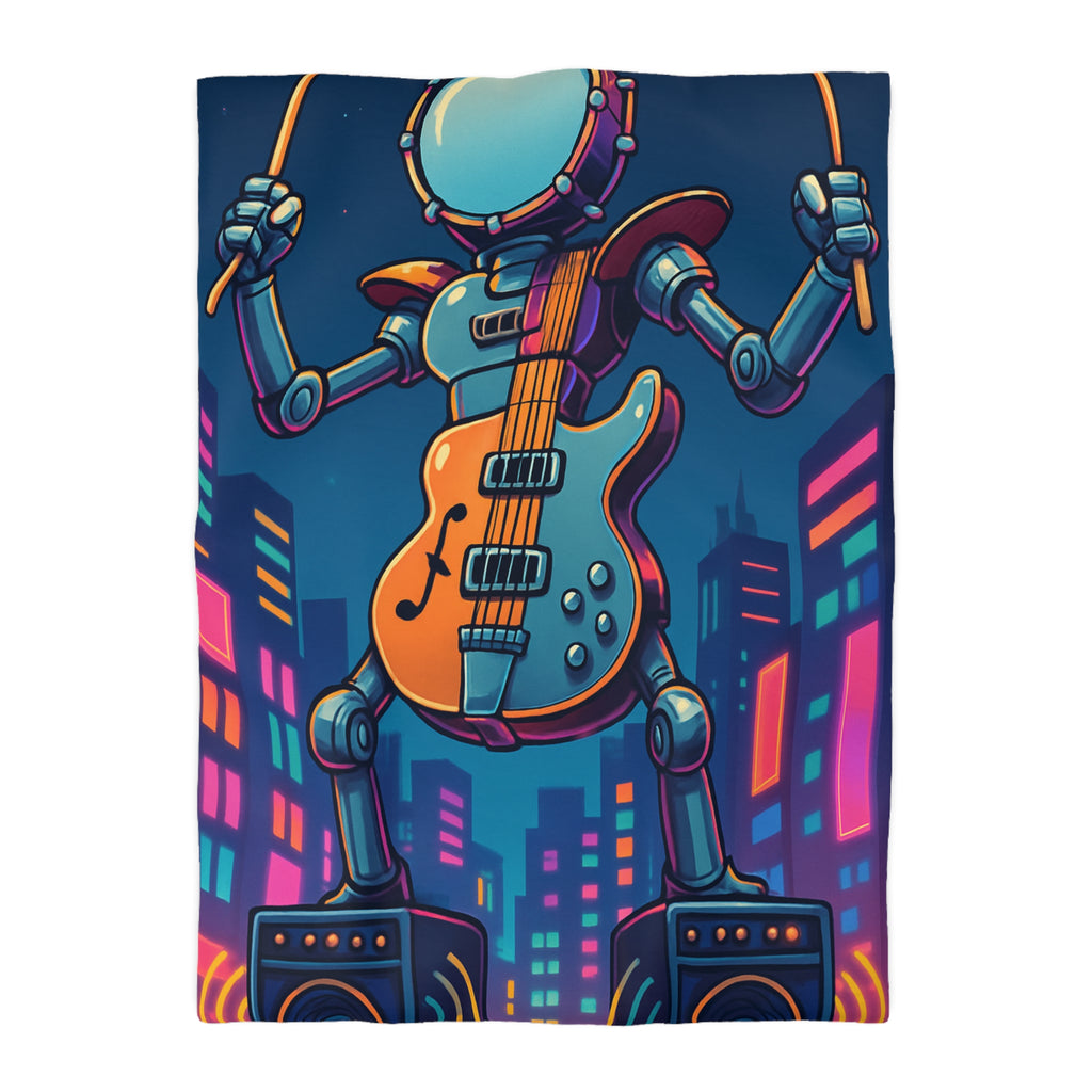 Housse de Couette Microfibre Design Artistique Moderne Décoration Chambre Confort Premium