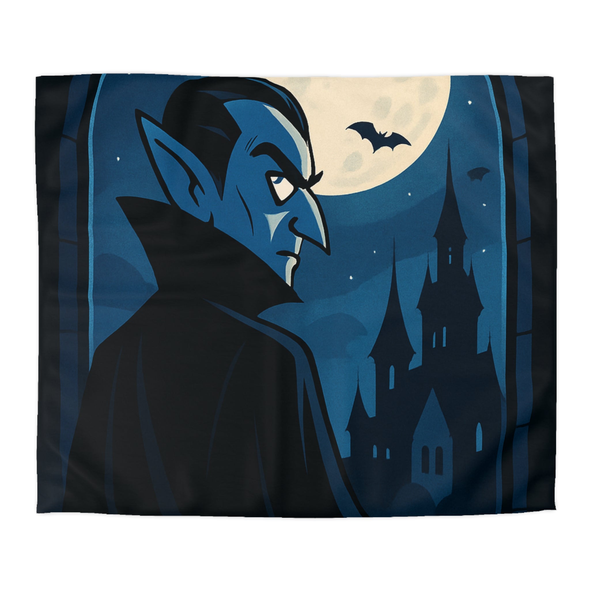 Housse de Couette Microfibre Motif Créatif Original Style Contemporain Chambre Élégante