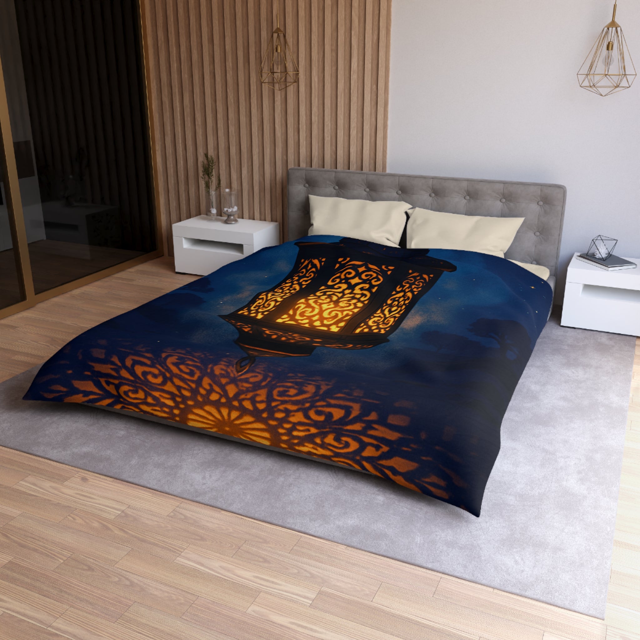 Housse de Couette Microfibre Design Artistique Moderne Décoration Chambre Confort Premium
