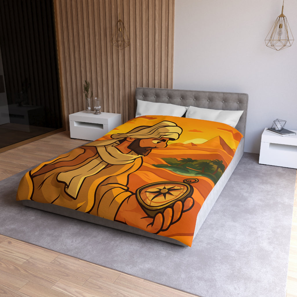 Housse de Couette Microfibre Illustration Unique Design Moderne Décoration Intérieure Raffinée