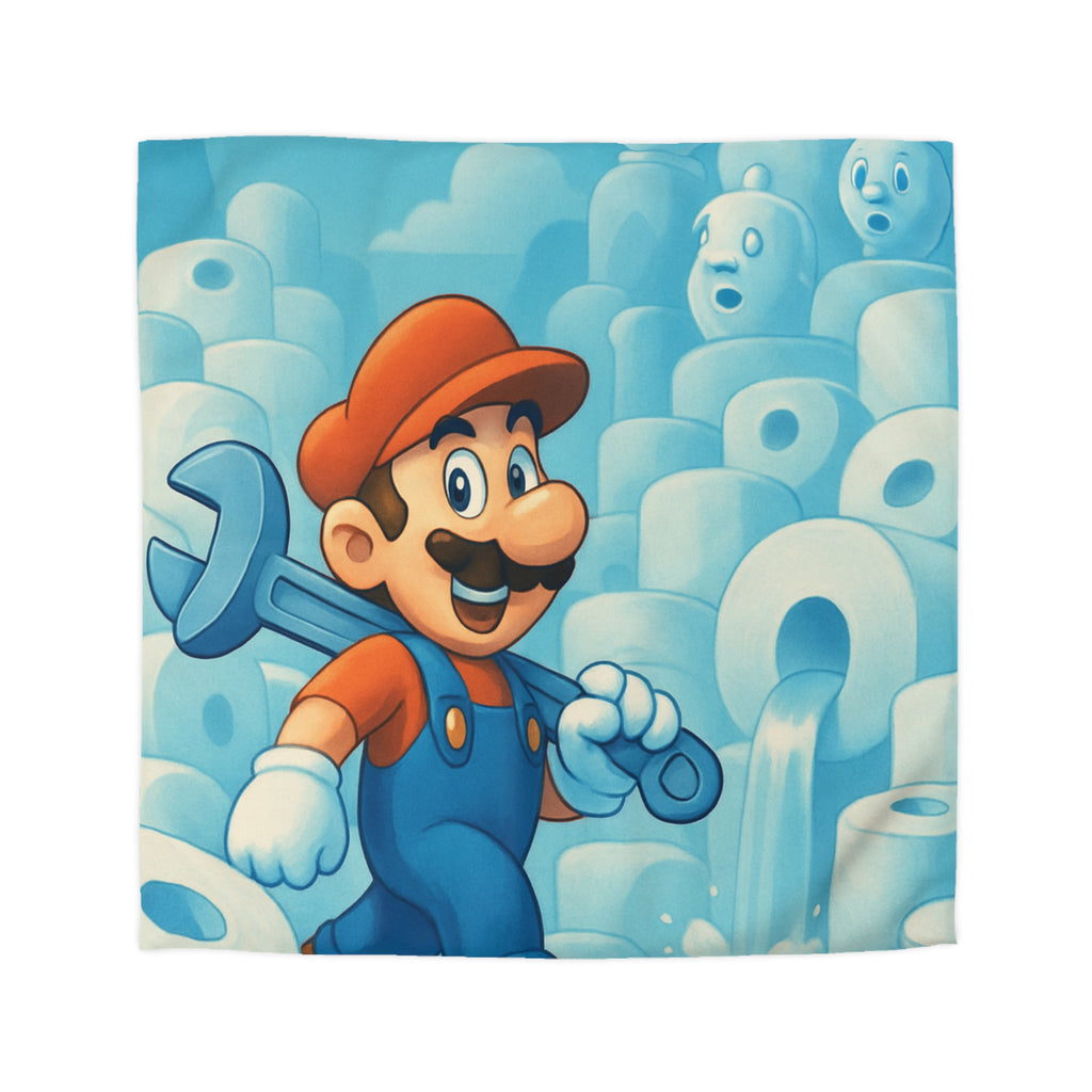 Housse de Couette Microfibre Illustration Unique Design Moderne Décoration Intérieure Raffinée