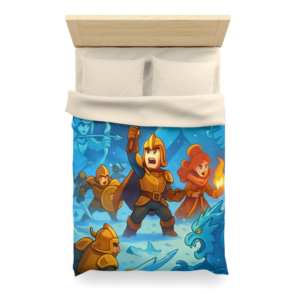 Housse de Couette Microfibre Art Graphique Contemporain Style Décoratif Chambre Tendance