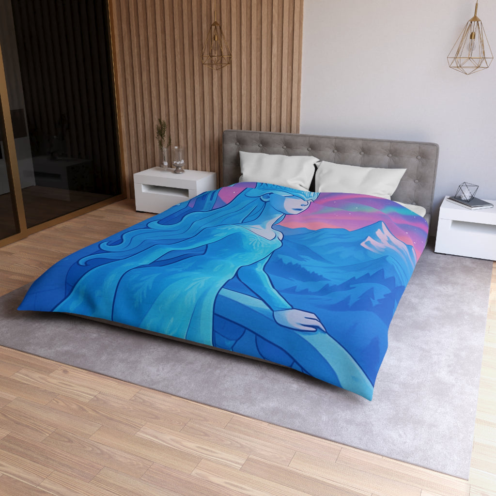 Housse de Couette Microfibre Design Artistique Moderne Décoration Chambre Confort Premium