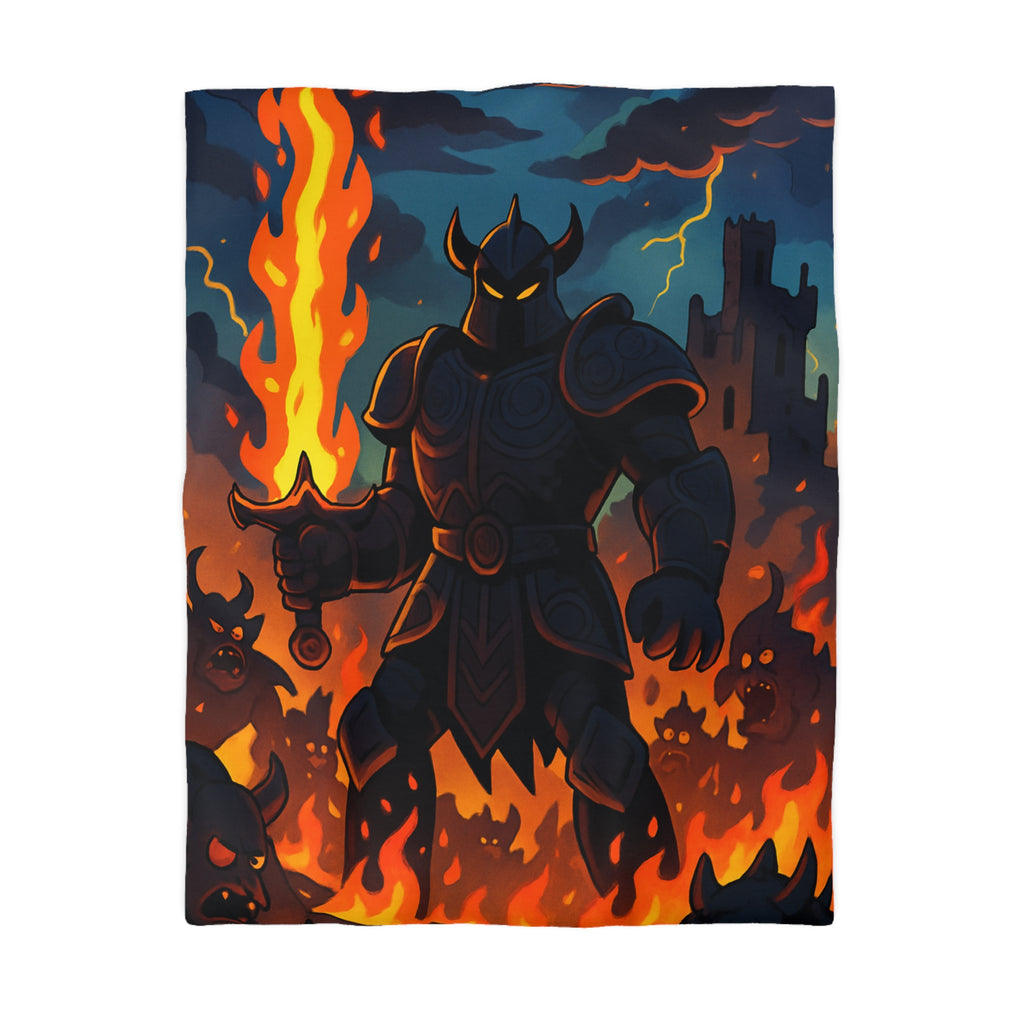 Housse de Couette Microfibre Motif Créatif Original Style Contemporain Chambre Élégante