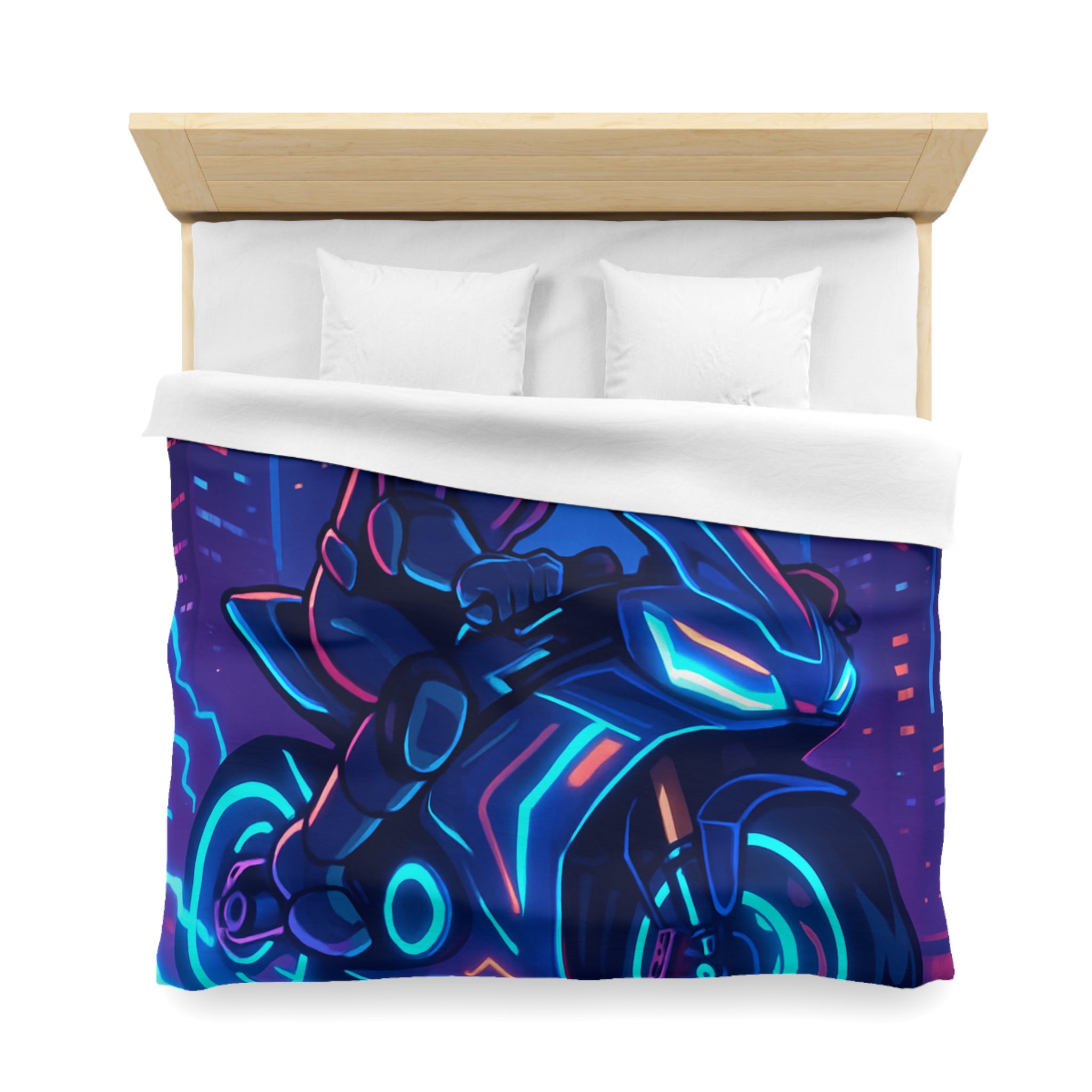 Housse de Couette Microfibre Design Artistique Moderne Décoration Chambre Confort Premium