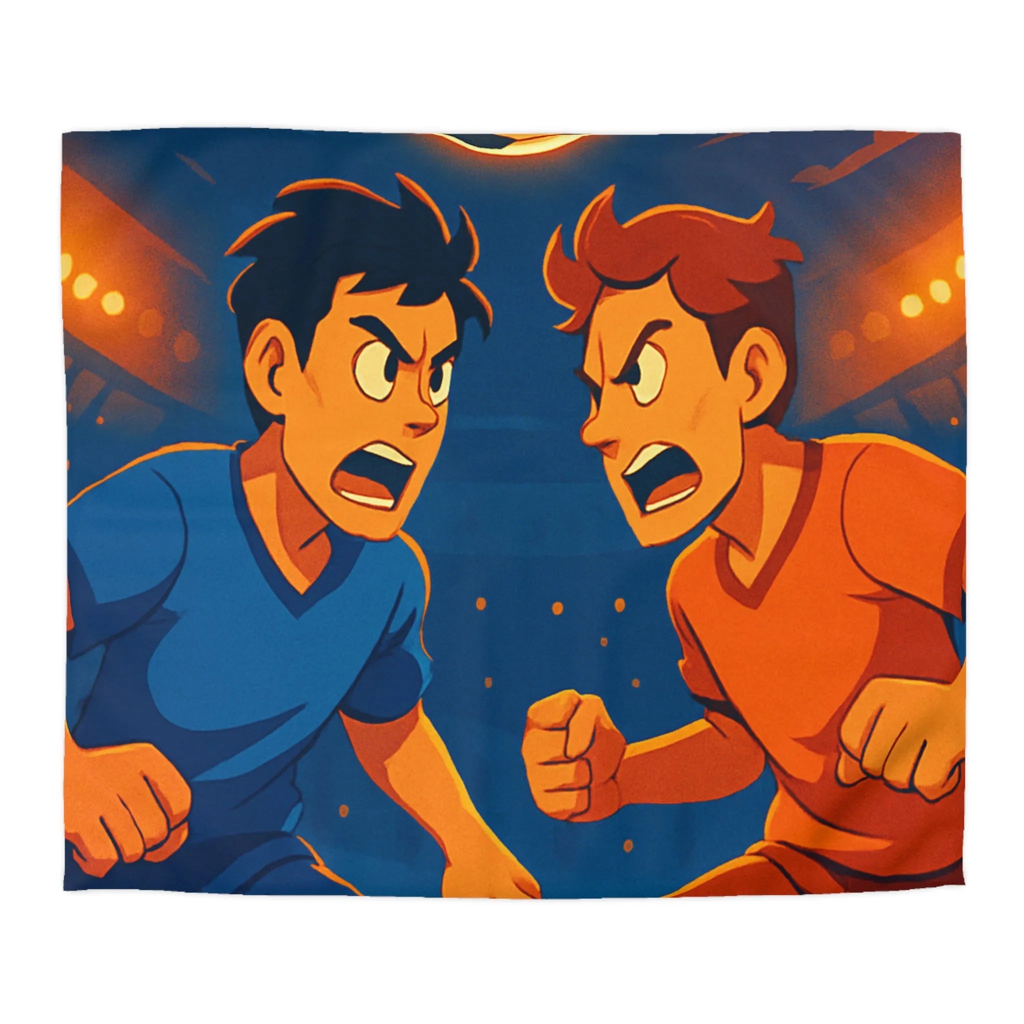 Housse de Couette Microfibre Art Graphique Contemporain Style Décoratif Chambre Tendance