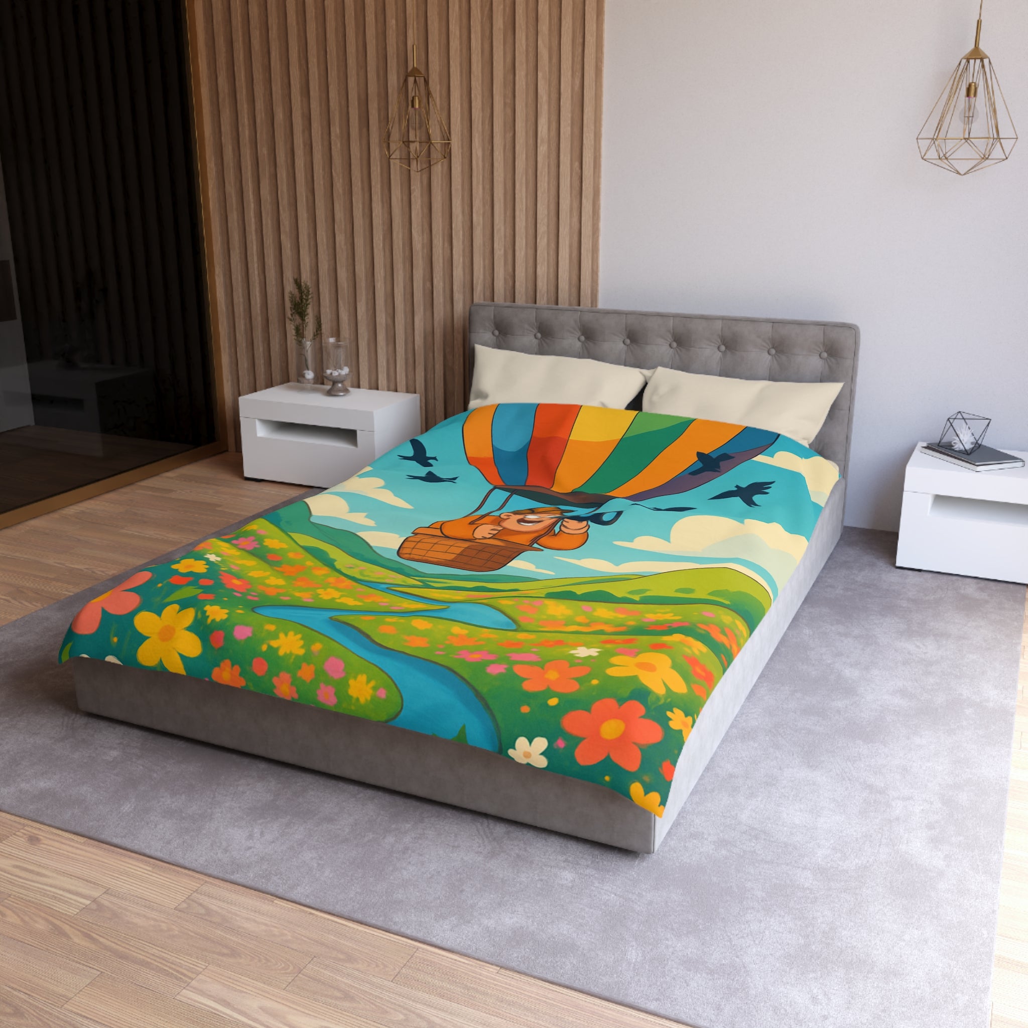 Housse de Couette Microfibre Création Artistique Moderne Design Exclusif Décoration Chambre