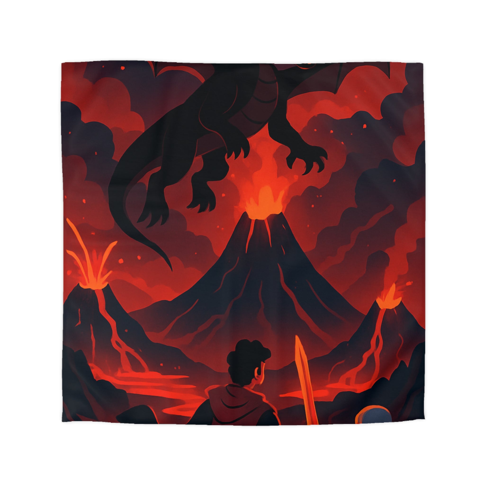 Housse de Couette Microfibre Motif Créatif Original Style Contemporain Chambre Élégante