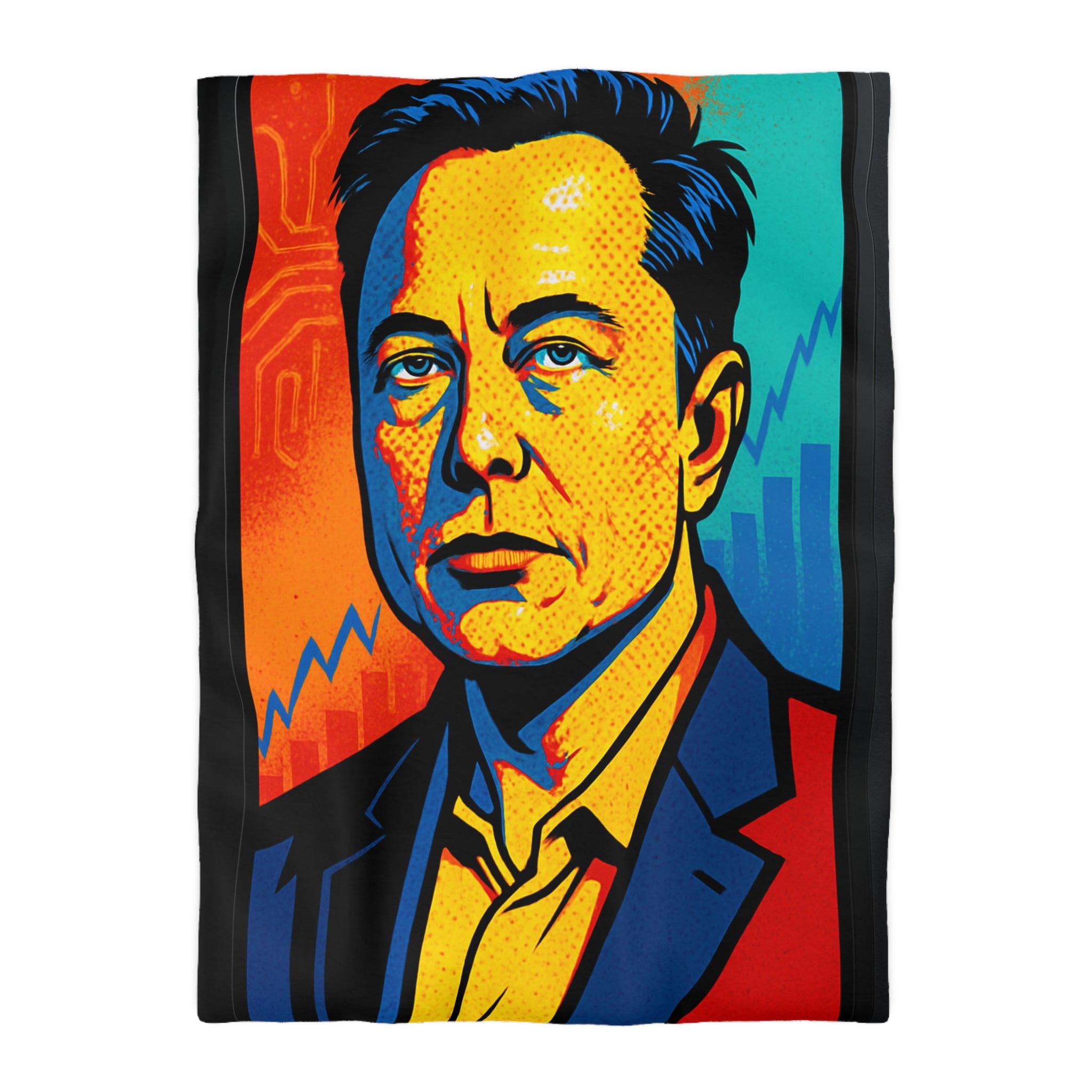 Housse de Couette Microfibre Design Artistique Moderne Décoration Chambre Confort Premium