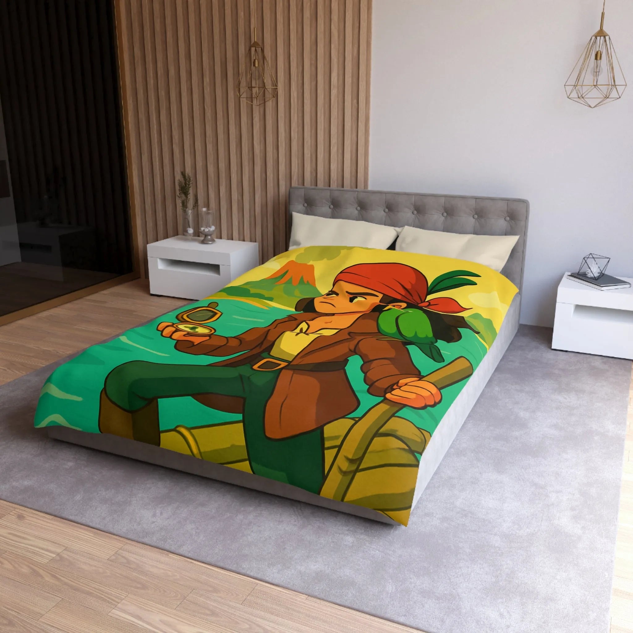 Housse de Couette Microfibre Création Artistique Moderne Design Exclusif Décoration Chambre