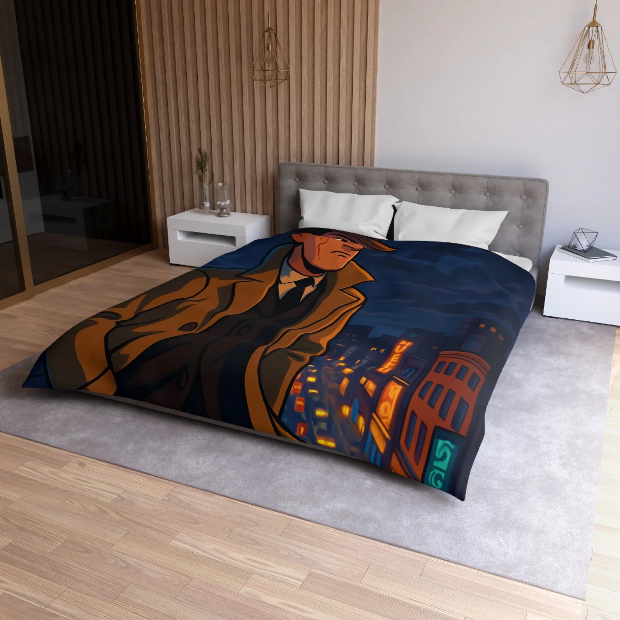 Housse de Couette Microfibre Création Artistique Moderne Design Exclusif Décoration Chambre