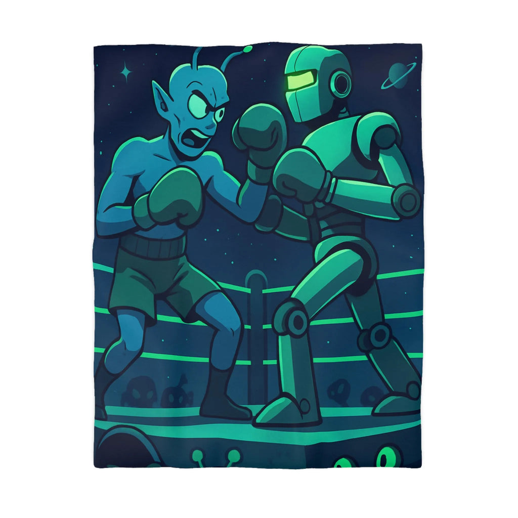 Housse de Couette Microfibre Art Graphique Contemporain Style Décoratif Chambre Tendance