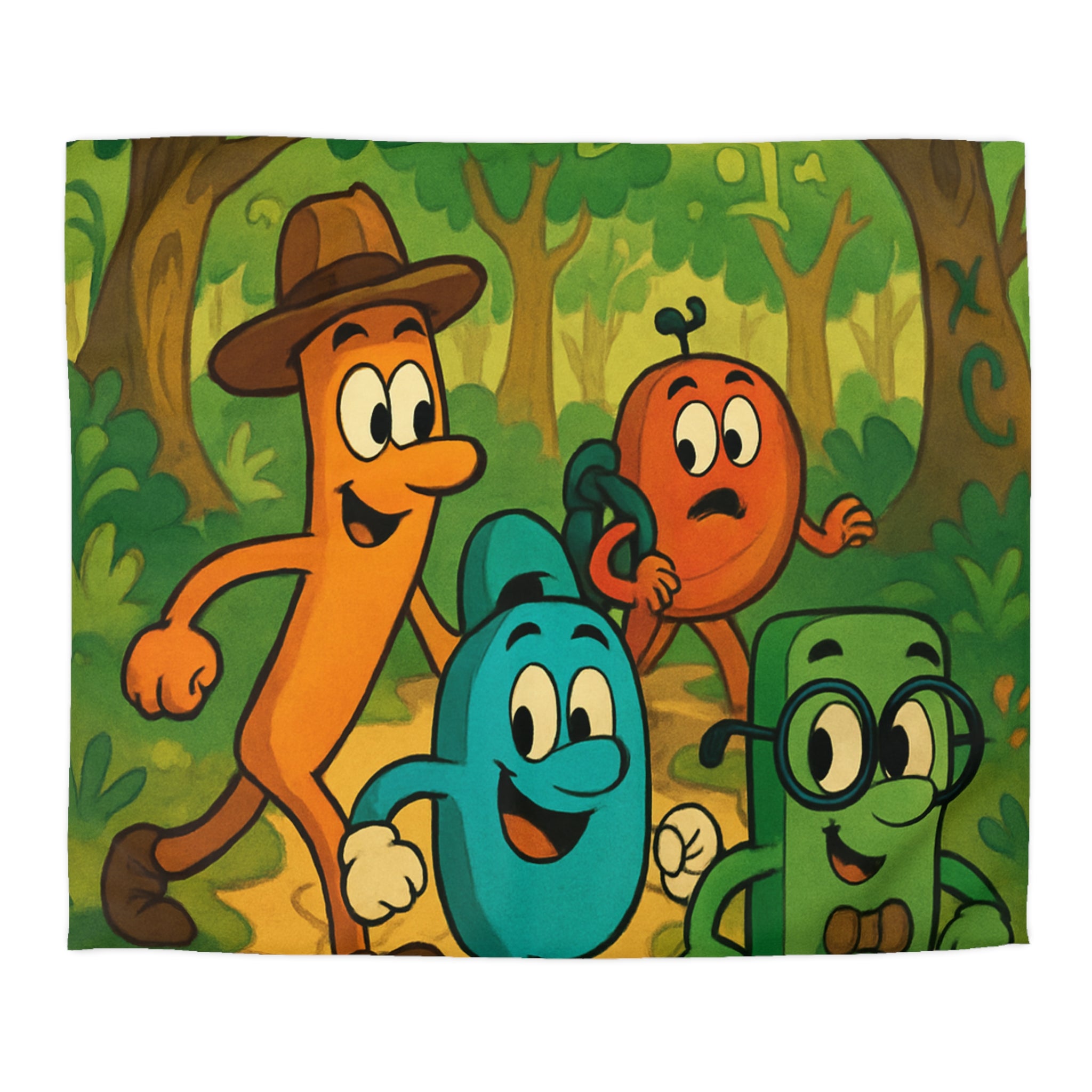 Housse de Couette Microfibre Motif Créatif Original Style Contemporain Chambre Élégante