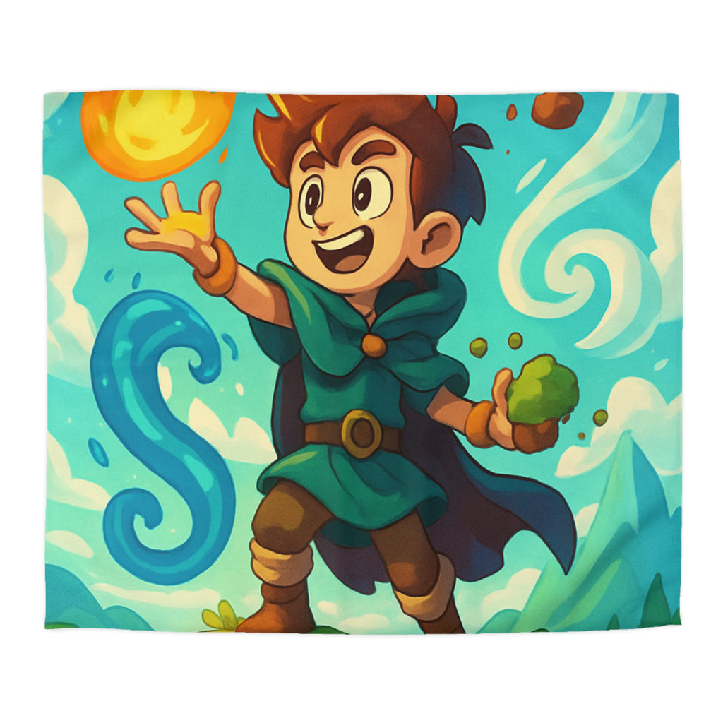 Housse de Couette Microfibre Motif Créatif Original Style Contemporain Chambre Élégante