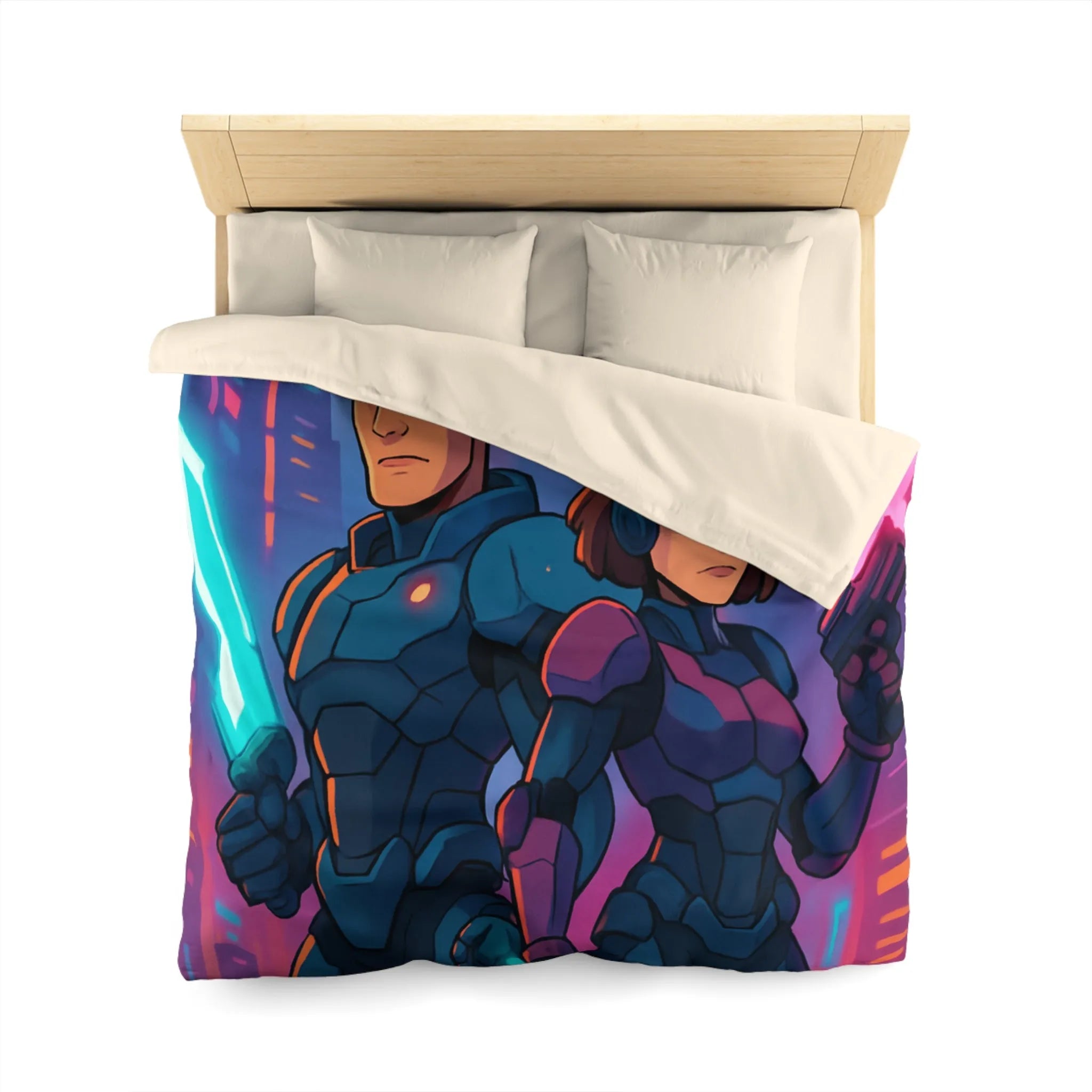 Housse de Couette Microfibre Création Artistique Moderne Design Exclusif Décoration Chambre