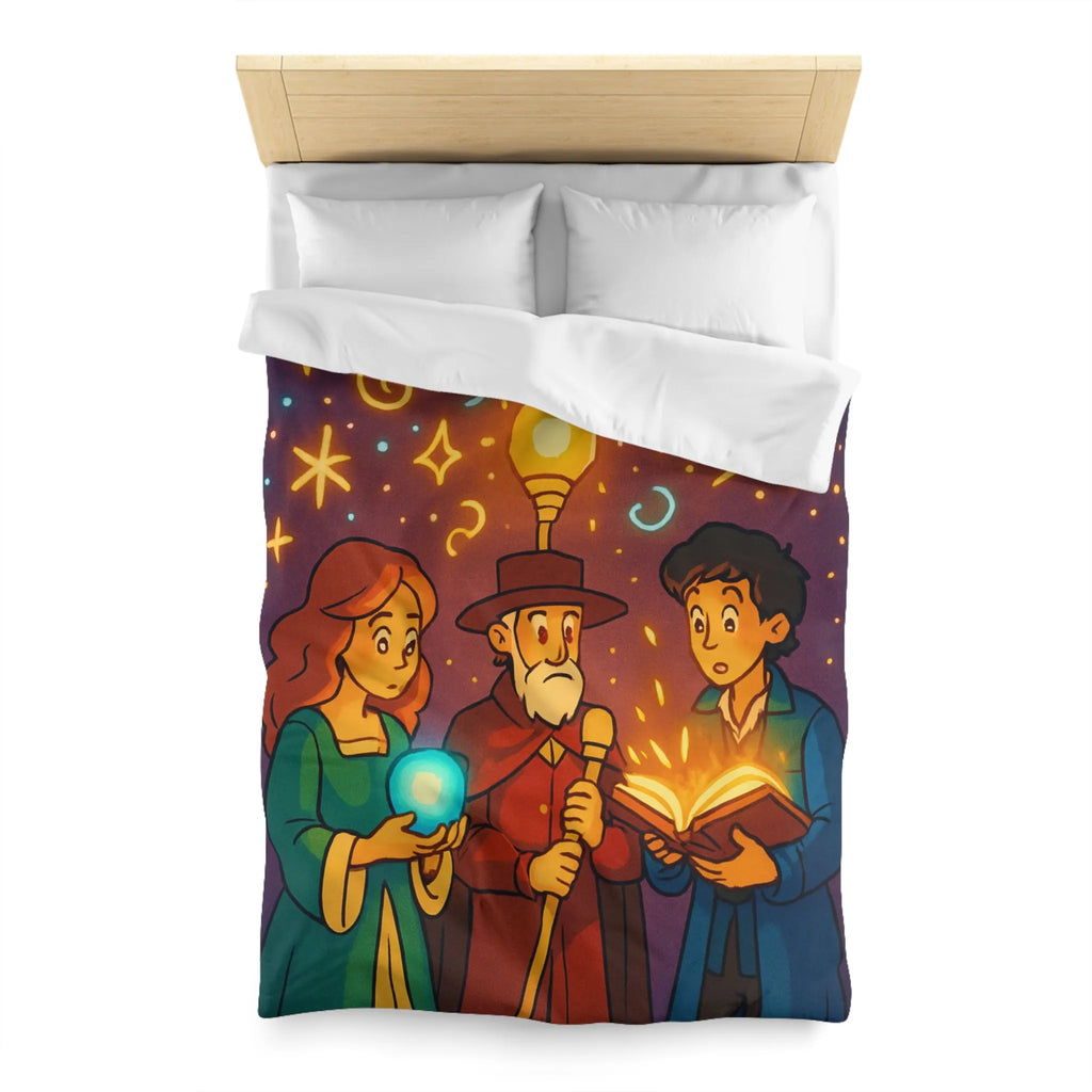 Explorez un Monde Magique avec Housse de Couette Aux Détails Lumineux et Enchantés