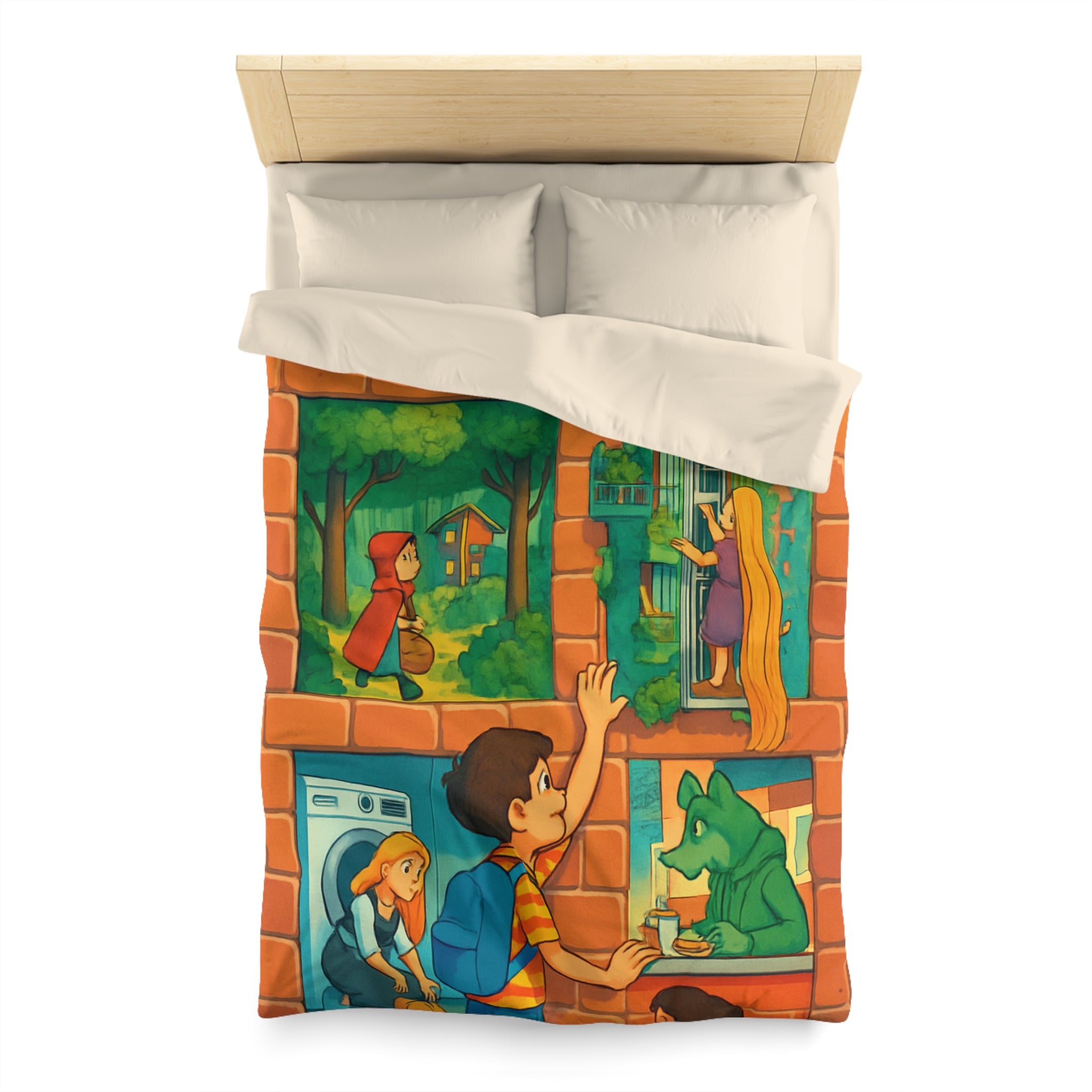 Housse de Couette Microfibre Création Artistique Moderne Design Exclusif Décoration Chambre