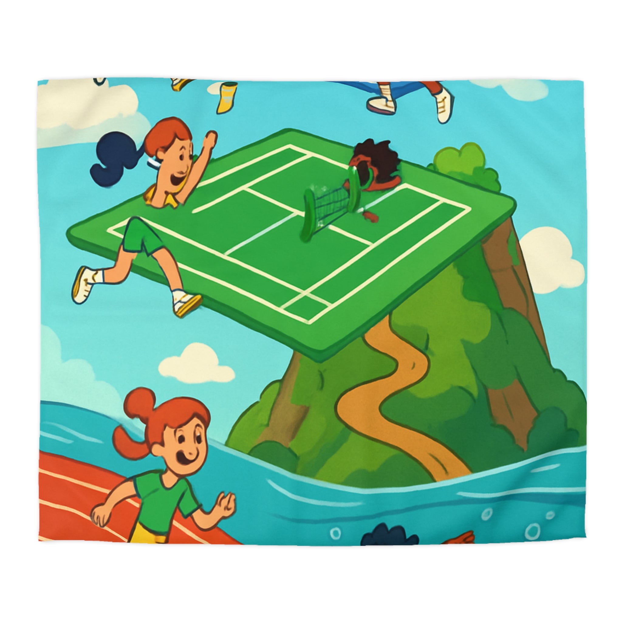 Housse de Couette Microfibre Motif Créatif Original Style Contemporain Chambre Élégante