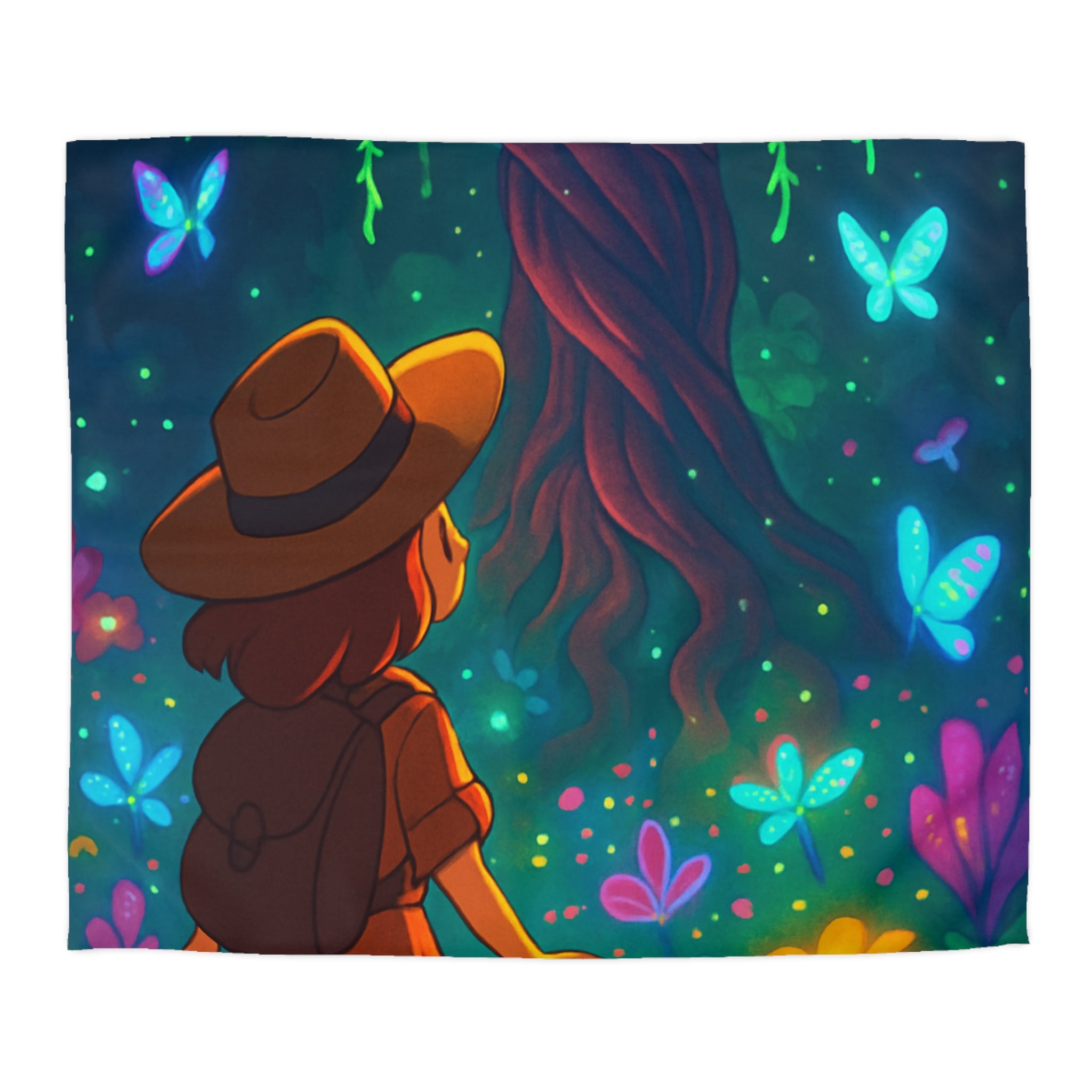 Housse de Couette Microfibre Illustration Unique Design Moderne Décoration Intérieure Raffinée