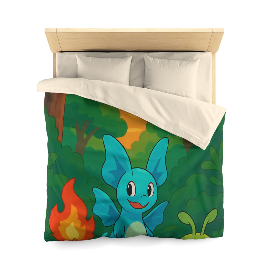 Housse de Couette Microfibre Illustration Unique Design Moderne Décoration Intérieure Raffinée