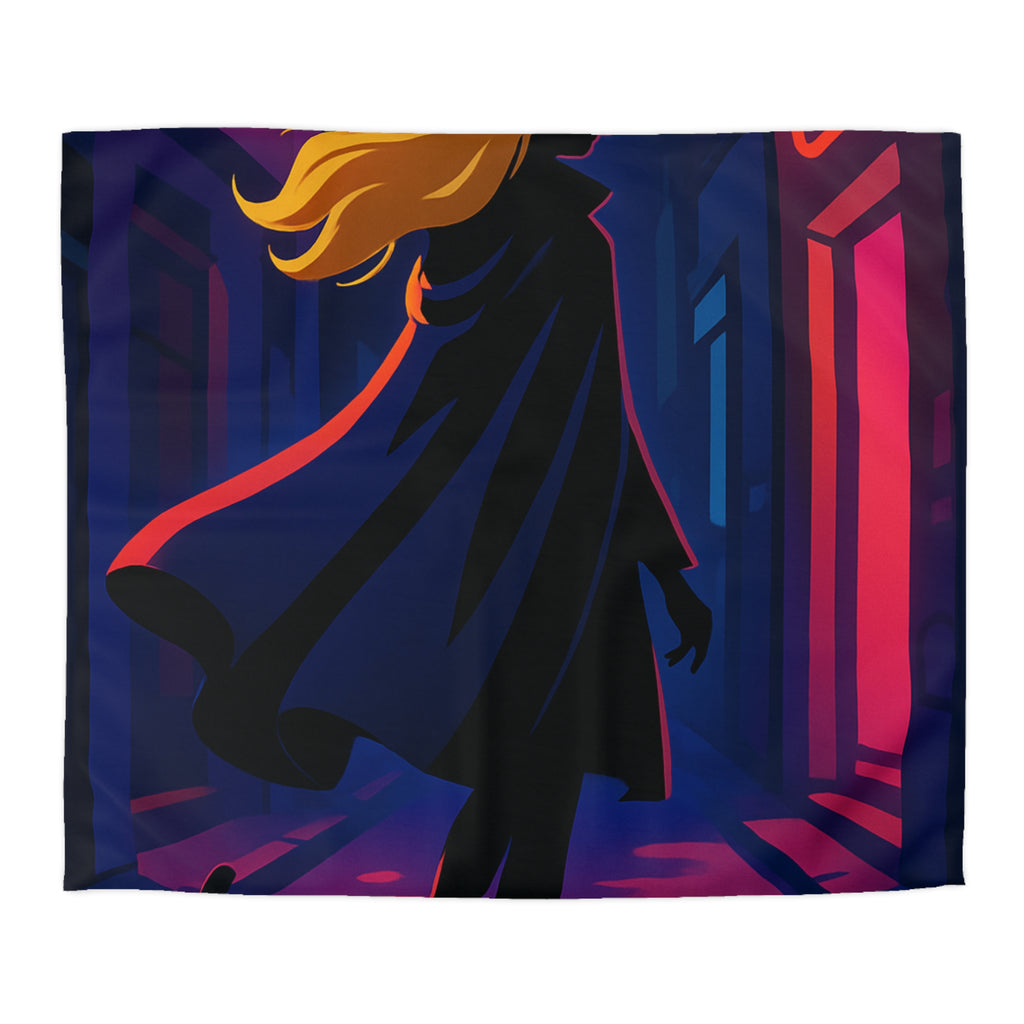 Housse de Couette Microfibre Design Artistique Moderne Décoration Chambre Confort Premium